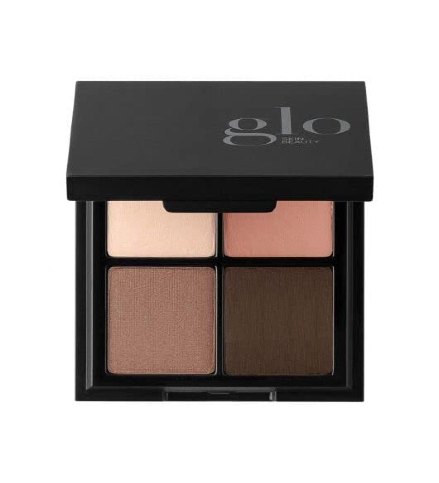 Glo Skin Beauty Eye Shadow Quad | Four Expertly Matched Shades for A Custom Eye Statement  (Bon Voyage)