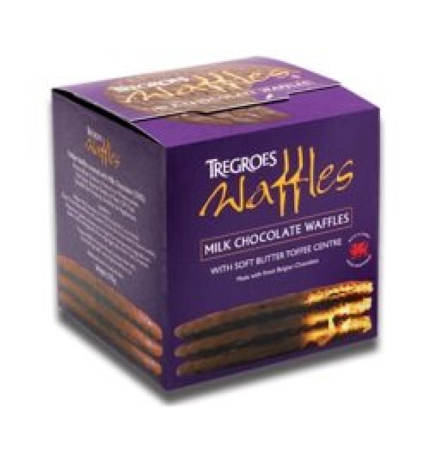 Tregroes Waffles Carton of 6 Milk Chocolate Waffles