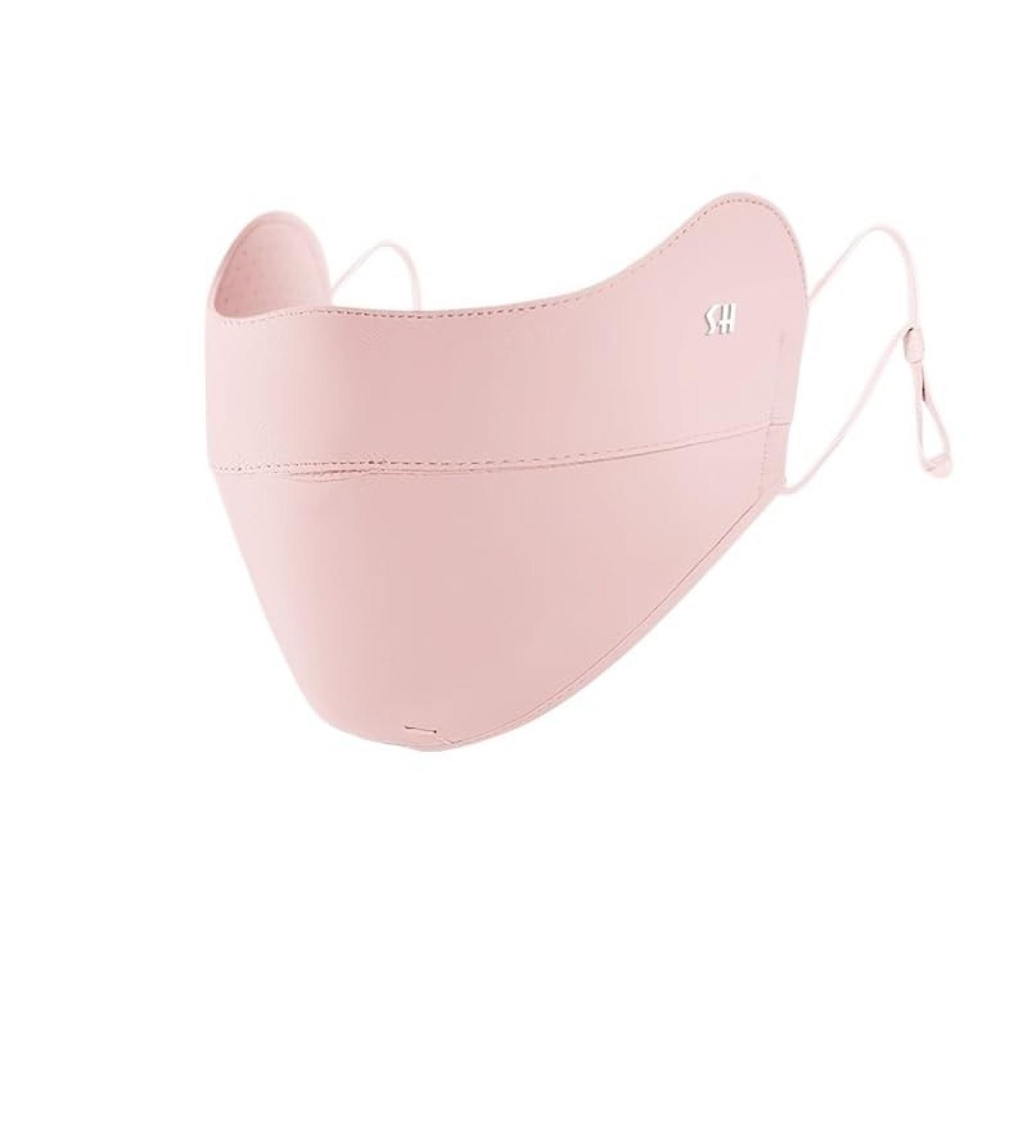 NAERTFD Sun Protection Mask | Summer Full Face Veil for Women | Breathable Ice Skating & Outdoor Sports Mask in Classic Pink - Buy Online on GoSupps.com
