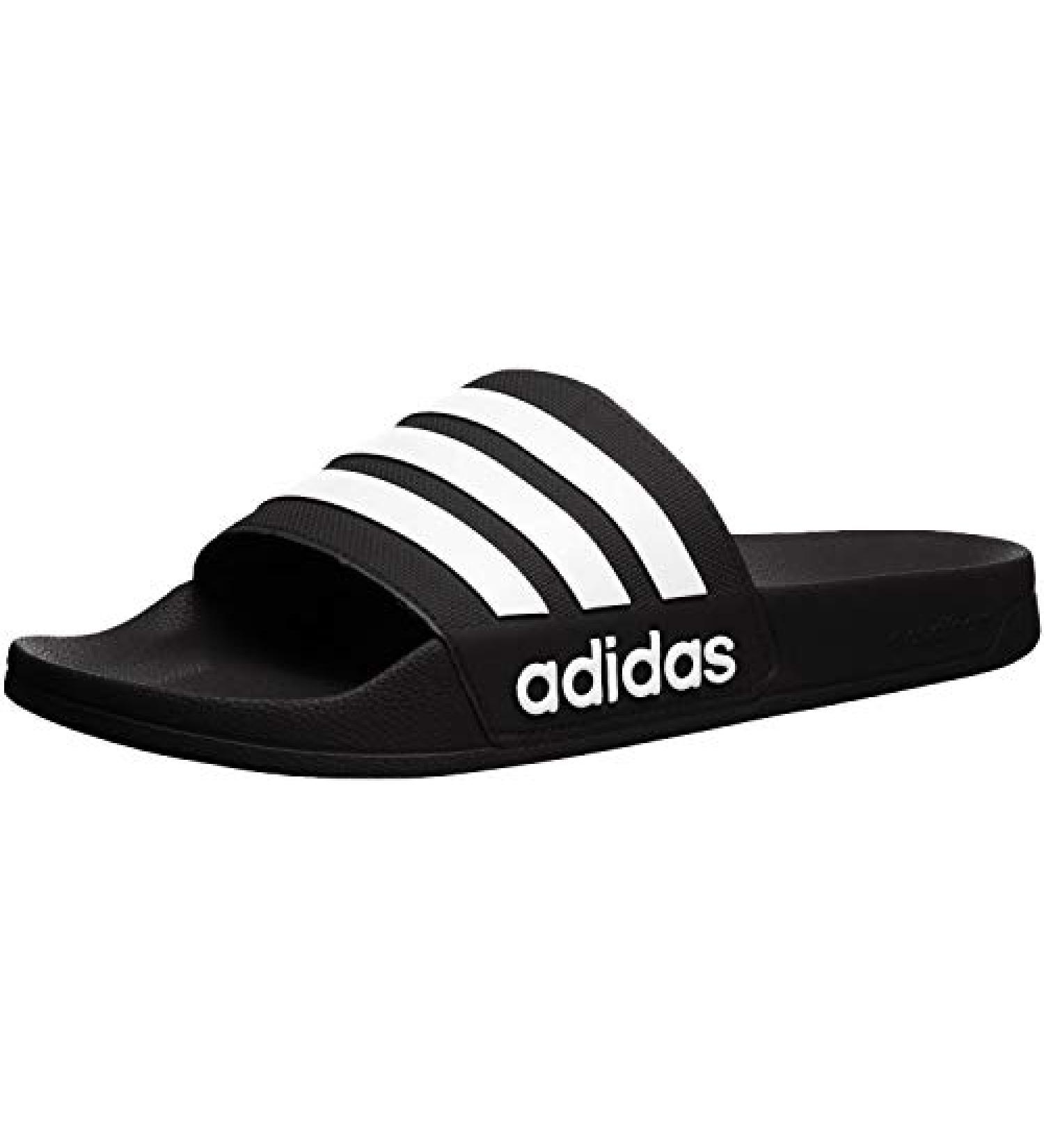 adidas Men's Adilette Shower Slide - Black/White - Size 6 - Buy Online on GoSupps.com
