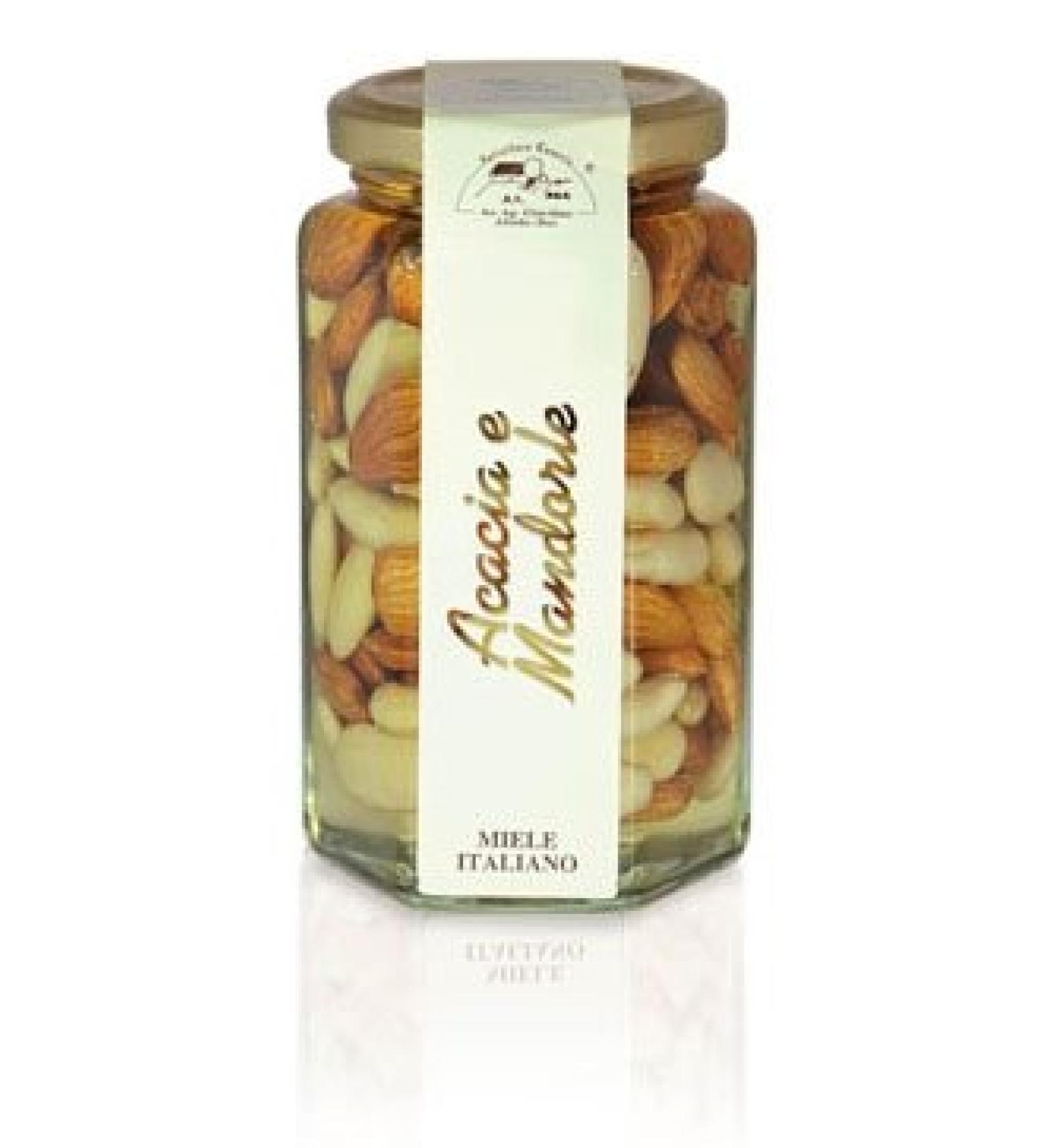 Apicoltura Cazzola Italy - Almonds and Acacia Honey - Jar of 290 g