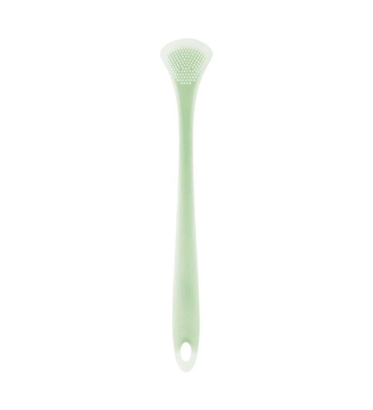 Silicone Tongue Scraper for Fresh Breath | Easy-to-Use Oral Care Tool | Travel Essential for Adults | Fight Bad Breath (Green - Buy Online on GoSupps.com