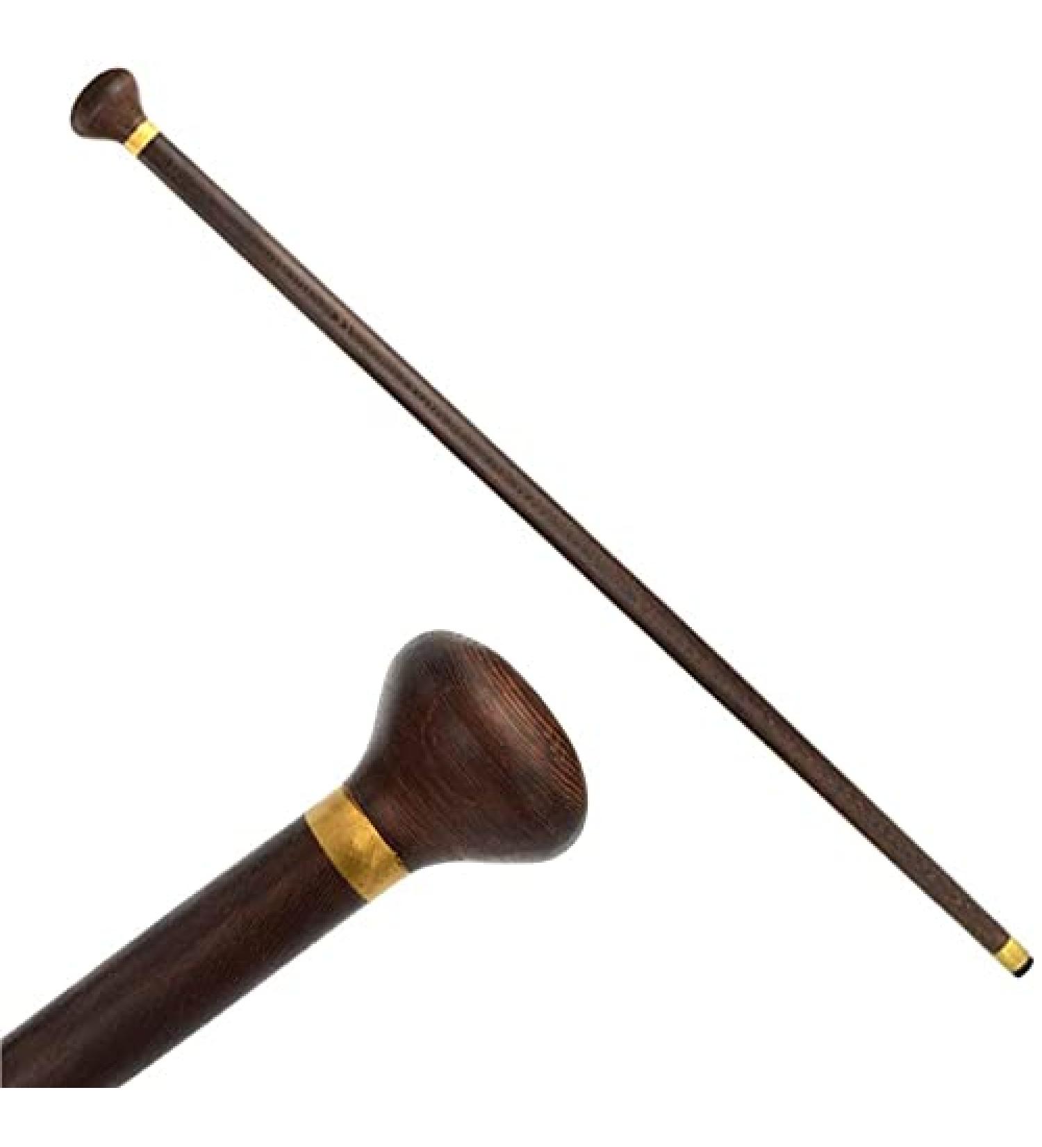 Wooden Walking Sticks Crutches Crutch for Adults SolidWooden Cane Old Man' s Walking Stick Chicken Wing Wood Non- SlipWood Cane 86cm Crutches Accessories Mobility Aid for Elderly Independence