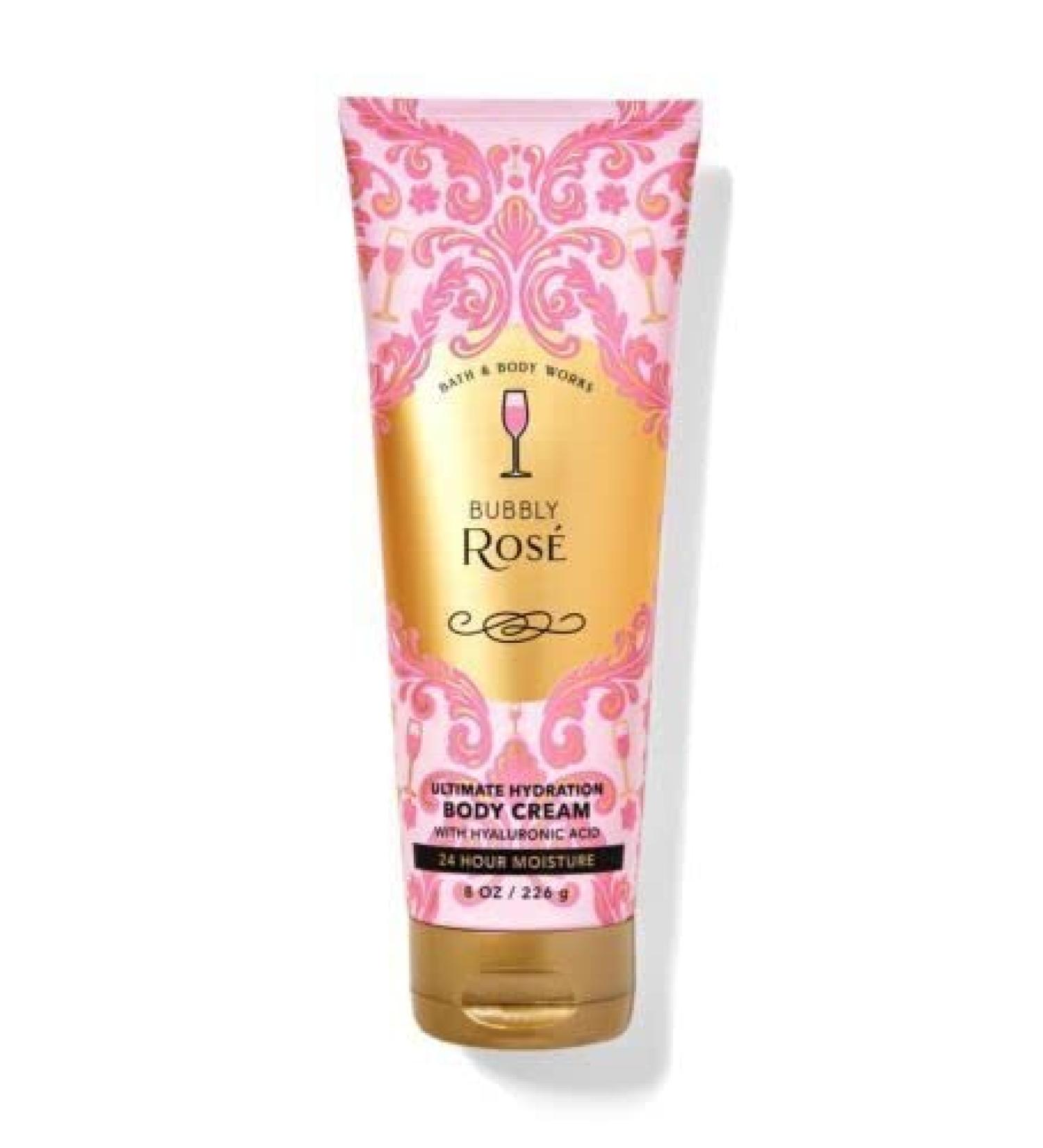 Bath and Body Works Bubbly Rose Ultimate Hydration Body Cream 8 oz