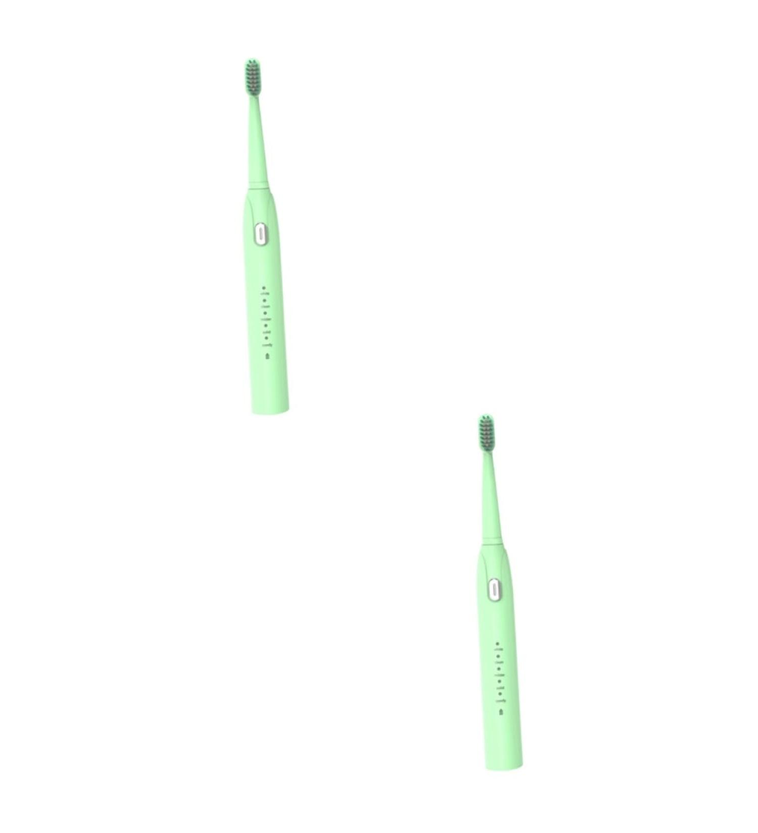 FRCOLOR 2pcs Cordless Electric Toothbrush for Kids & Adults - Soft Bristle Vibration Travel Toothbrush - Buy Online on GoSupps.com