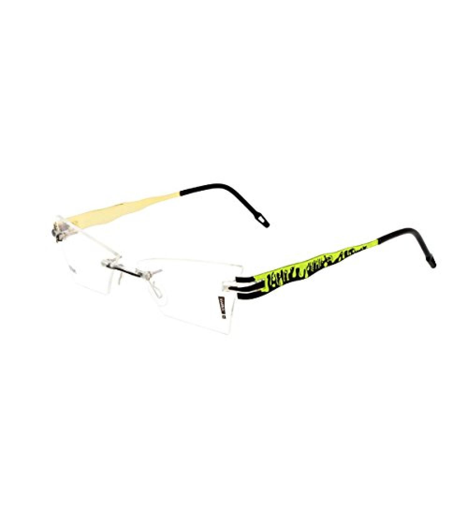 switch it set Combi 3221 interchangeable temples made of titanium in the colour lime-black inside gold-gloss