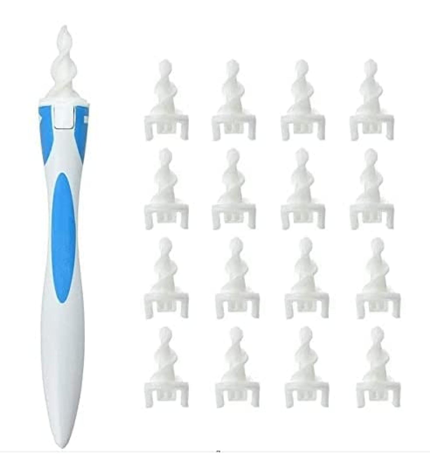 Ear Wax Removal Kit with 16 Replacement Soft Heads Q Grip Soft Washable Heads for Adults and Kids - Buy Online on GoSupps.com