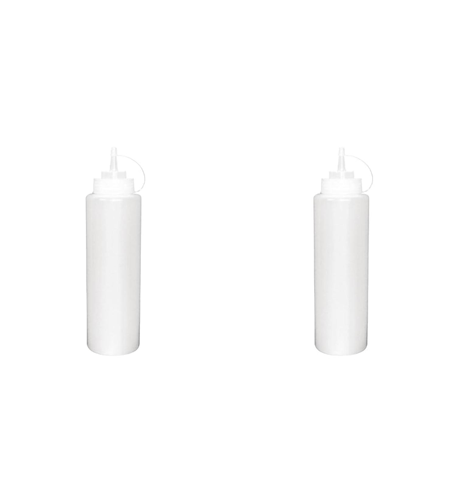 12oz Squeeze Bottle -Wide Mouth Clear Ideal for Sauce Ketchup Mustard Mayonnaise Oil Vinegar Salad Dressing (Pack of 2) 12oz (Pack of 2) Clear - Buy Online on GoSupps.com