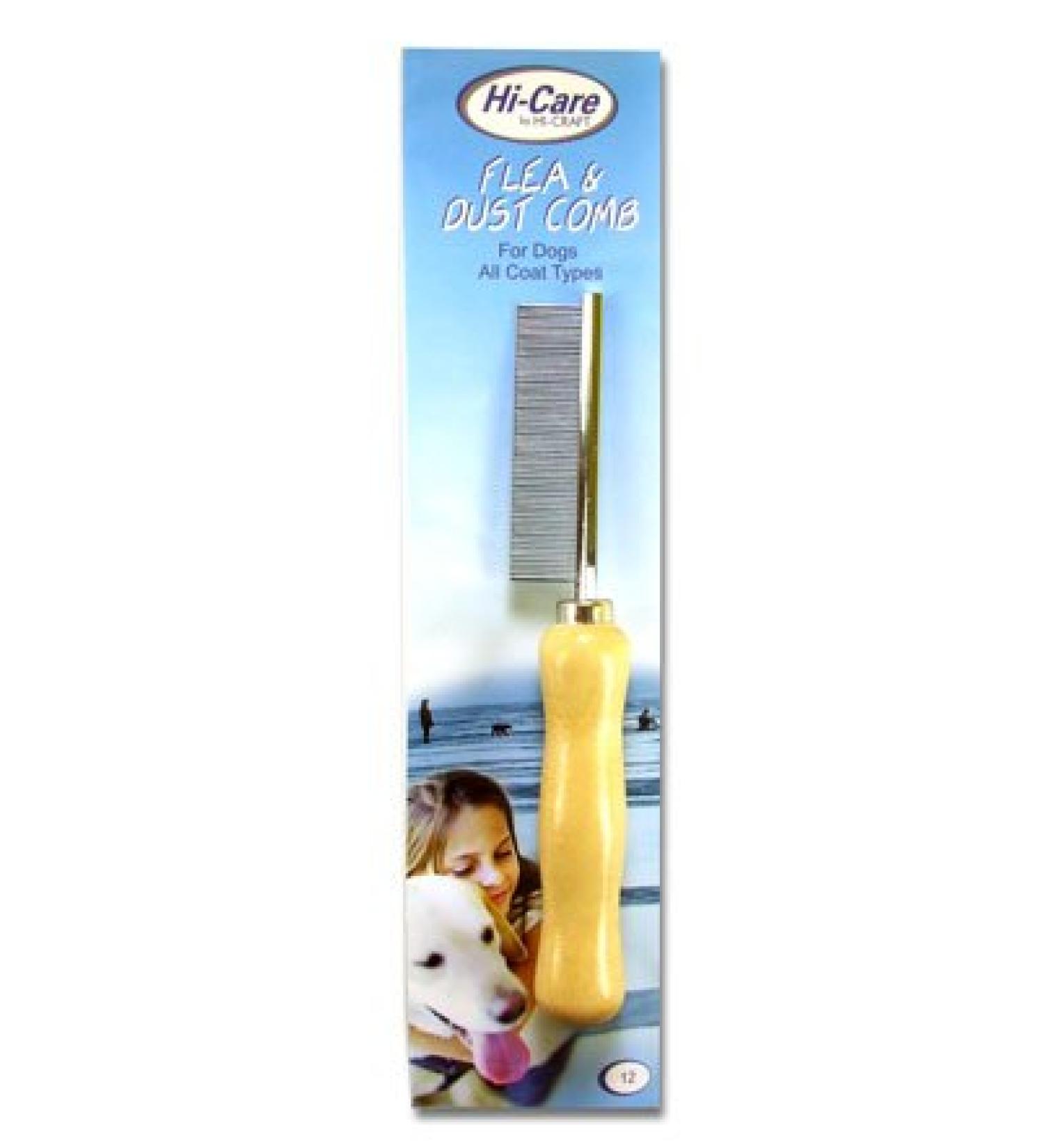 Hicraft flea comb wood handle