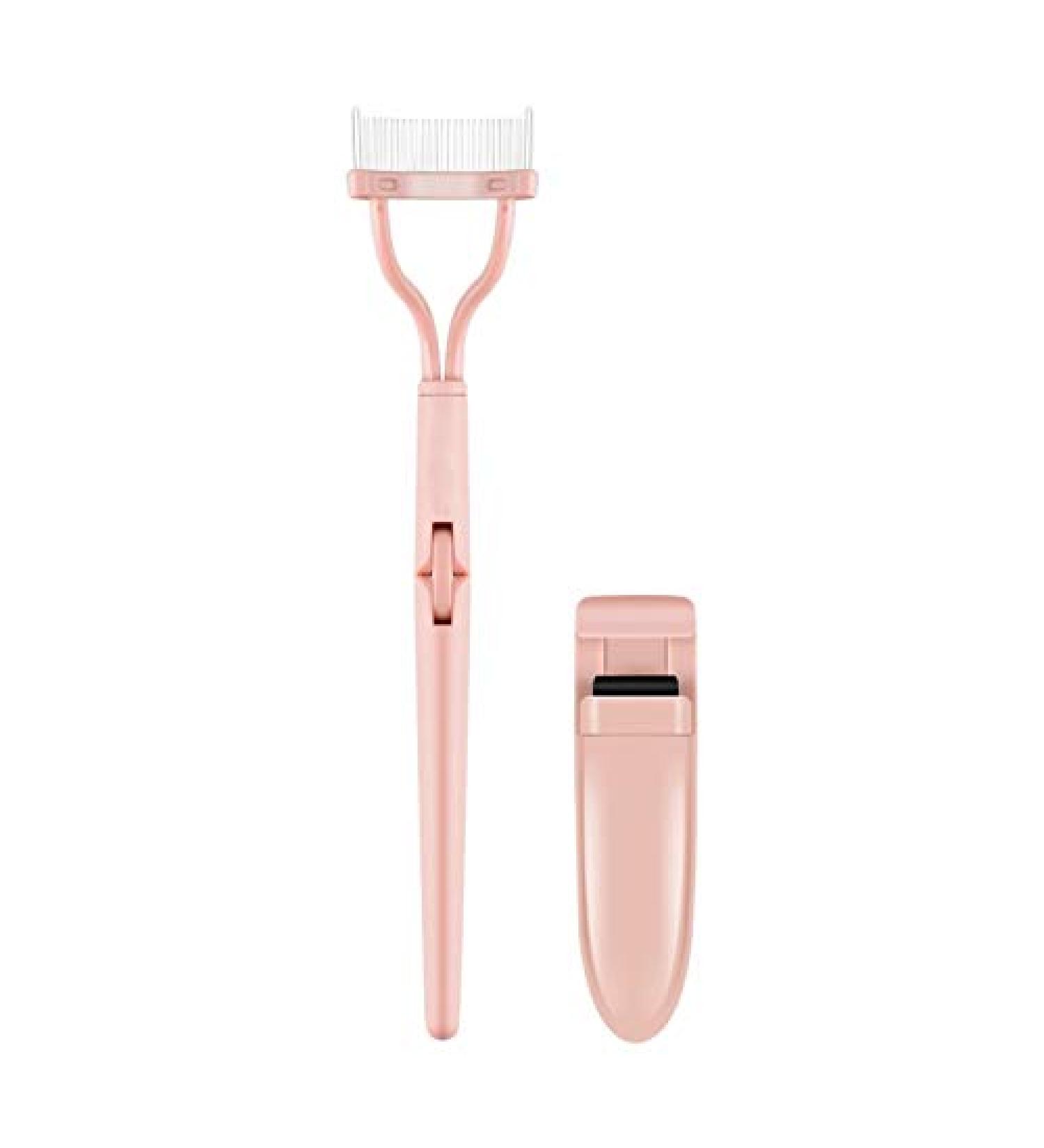 RIYAN 1 Set of Pink Portable Mini Eyelash Curler Set Extension Eyelash Comb Curler Curling Naturally and Lasting - Buy Online on GoSupps.com