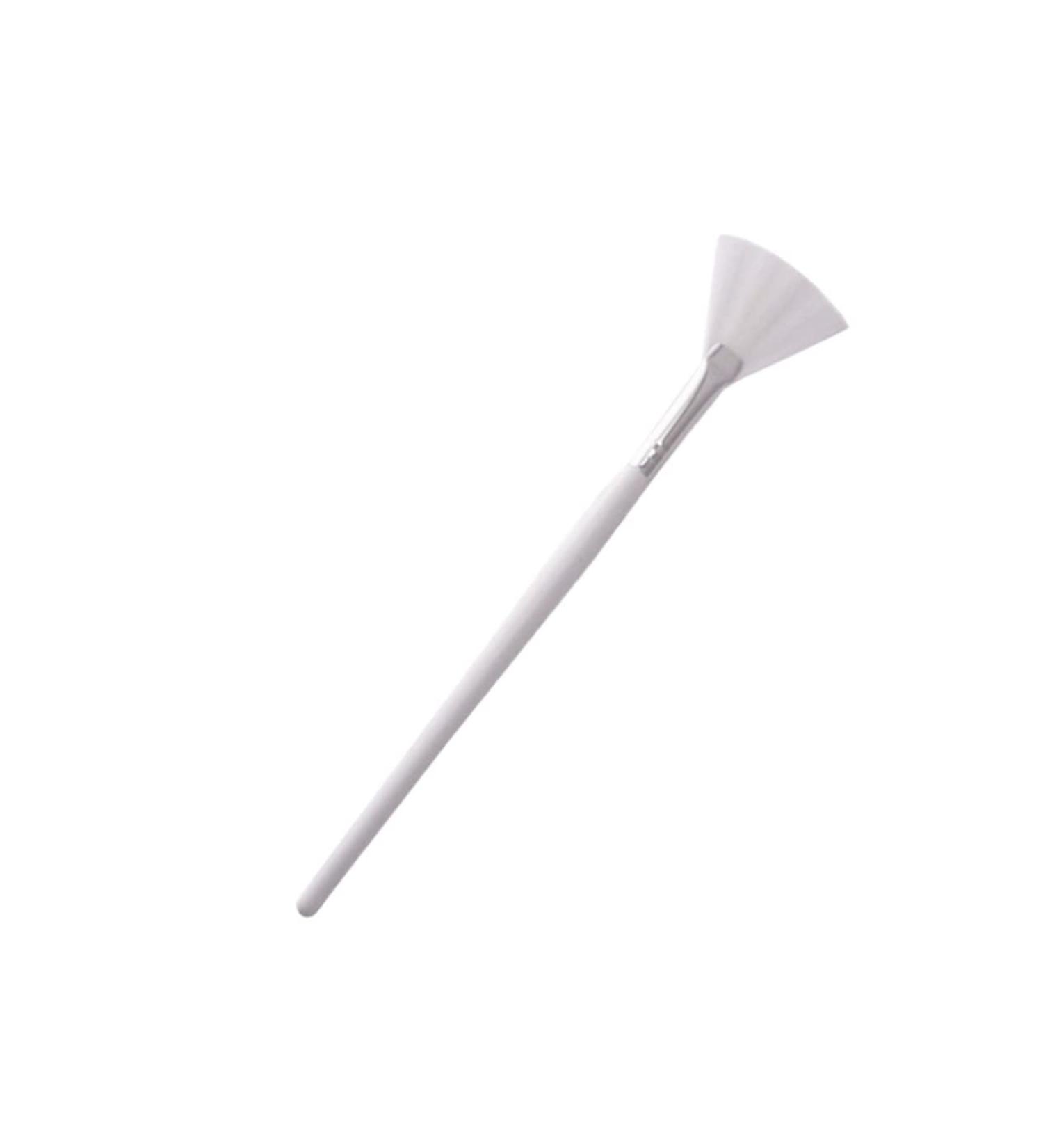 VINTORKY DIY Makeup White Makeup Fan Makeup Fan up for Facial Brush Fan Shape Brushes Brush with Wood Handle Make up Care - Buy Online on GoSupps.com