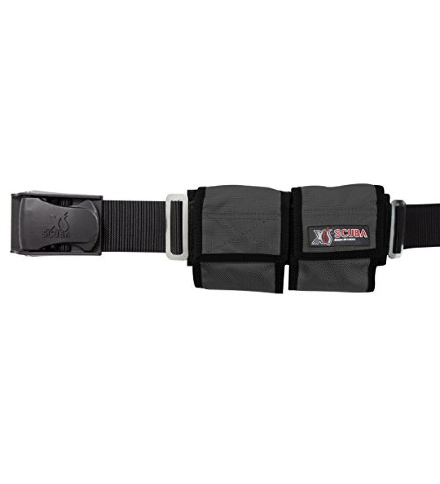 XS Scuba Eight Pocket Weight Belt Black 6 Pocket