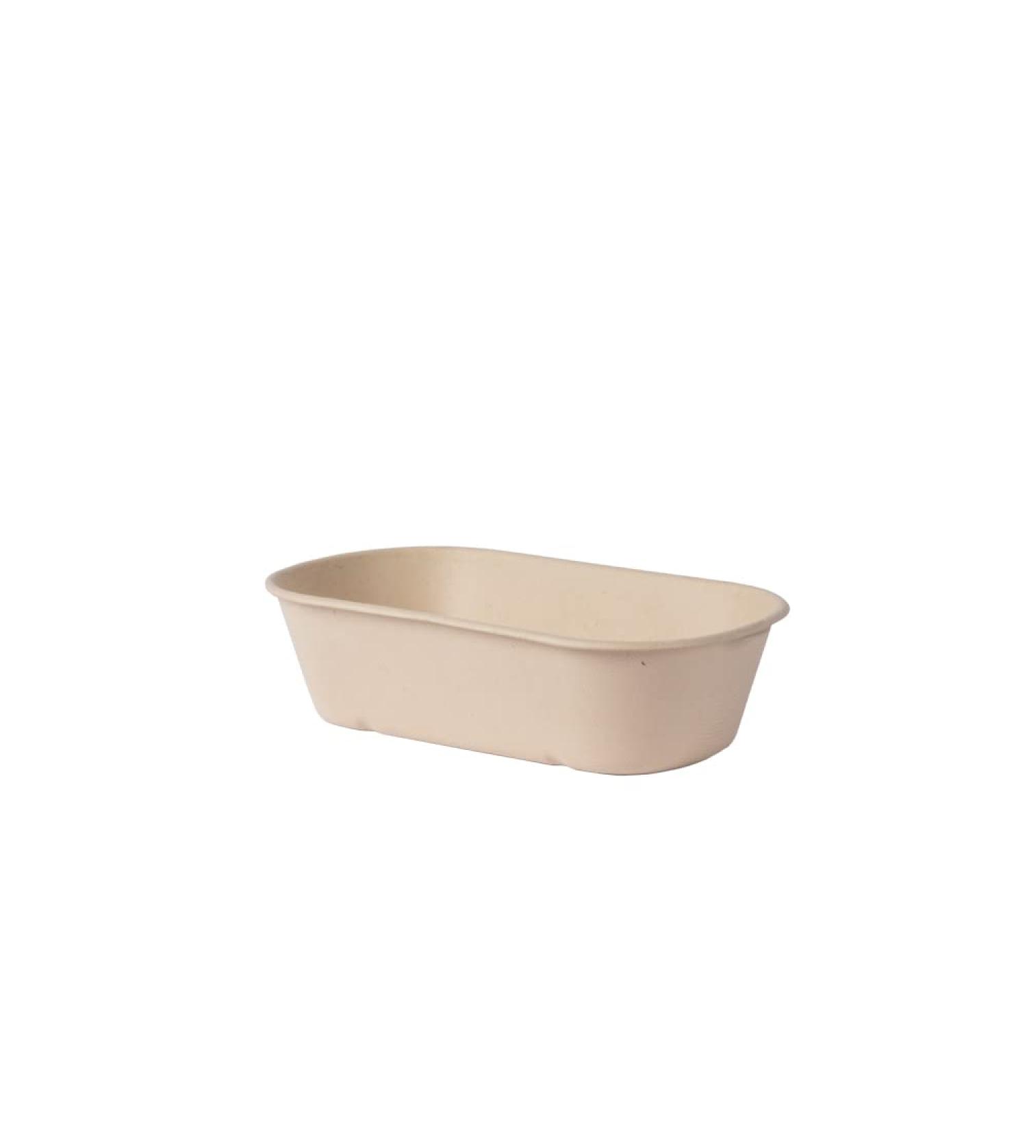 Use.green 850 ml Food Tray, Sugarcane, Pack of 1, 50 pcs.