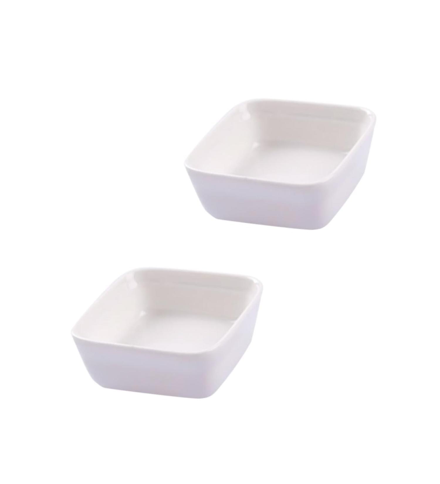 Zerodeko 2pcs Sauce Plate Sauce Dipping Bowl Ceremic Dipping Snack Platter Mini Bowls Ceramic Dessert Plate Seasoning Sauce Dish Condiment Dish Bowl Small Glass Bowls White Food Blush - Buy Online on GoSupps.com