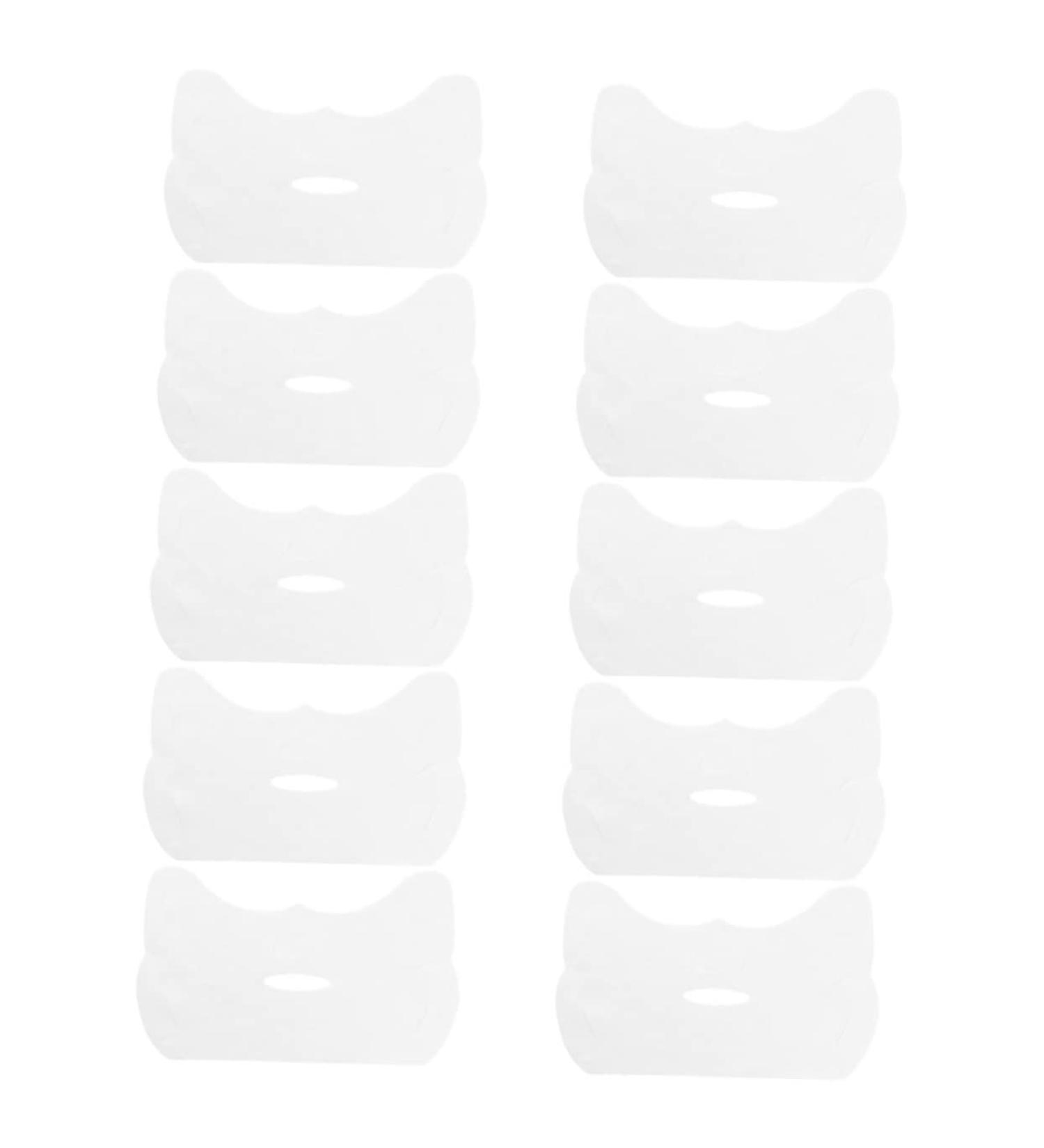 Didiseaon 10pi ces Masques Hydratants Pour Visage Masques Demi-face lastique Soin Peau Parfait Pour Types De Peau - Buy Online on GoSupps.com