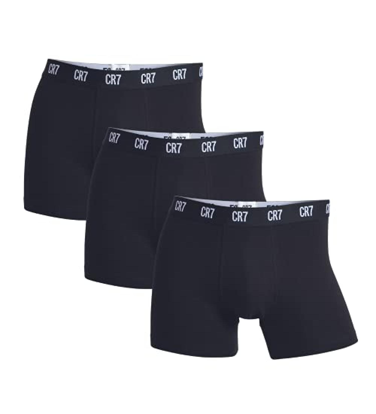 CR7 Men's Basics 3 Pack Organic Cotton Blend Trunks - Comfortable and Sustainable Underwear - Buy Online on GoSupps.com