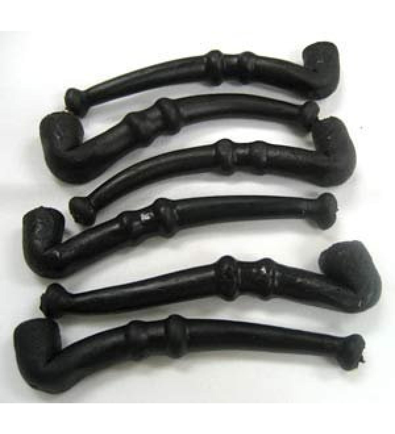 Wockenfuss Candies Black Licorice Pipes - 1 Dozen