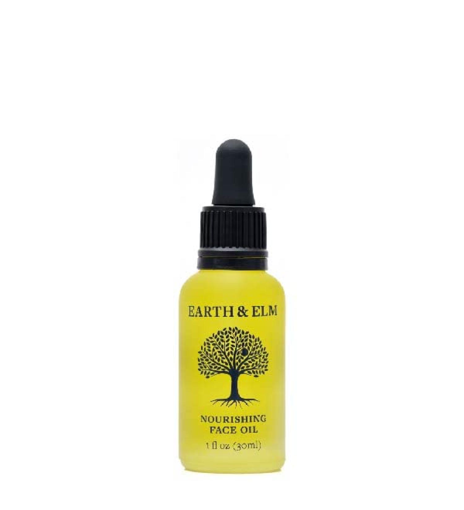 Earth & Elm 100% USDA Organic Hydrating Face Oil - Nourishing Skin Therapy with Vitamin E for Facial Massage - Buy Online on GoSupps.com