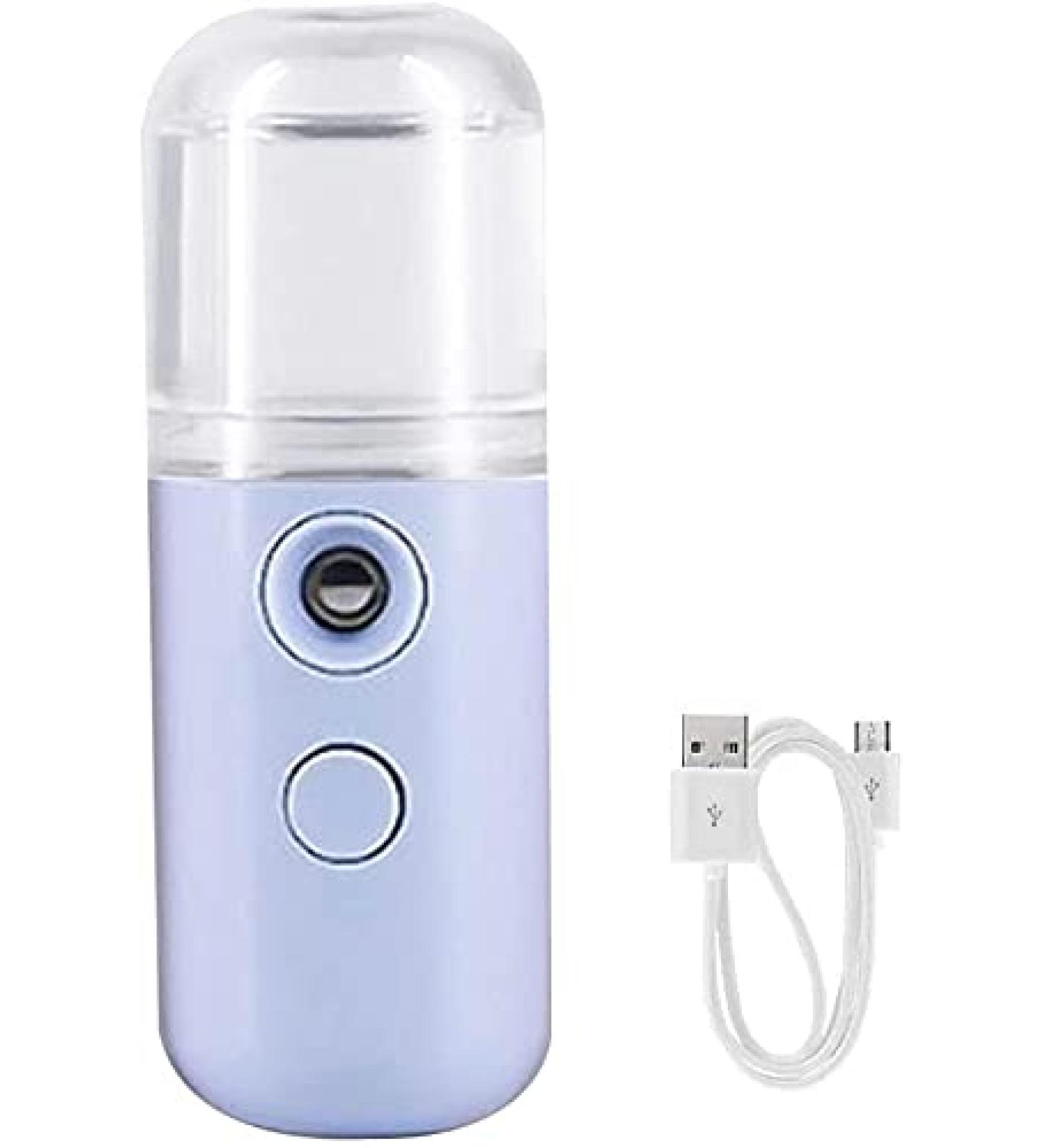 Face Mist Steamer Portable Steamer USB Rechargeable Handy Mist Sprayer for Skin Moisturizing Daily Makeup Tool - Blue 30 ml Deft and Professional - Buy Online on GoSupps.com