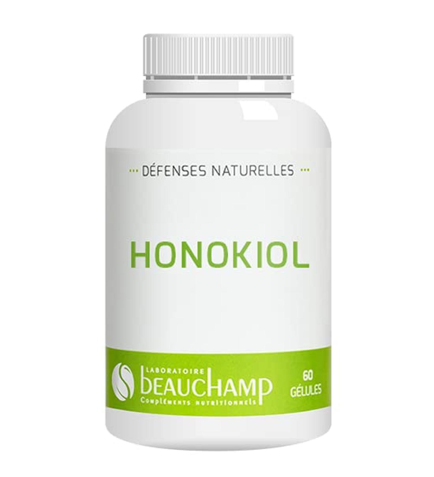 Laboratoire Beauchamp - Food supplement HONOKIOL - 60 capsules - General well-being - Female well-being - Joints - Developed in France - Buy Online on GoSupps.com