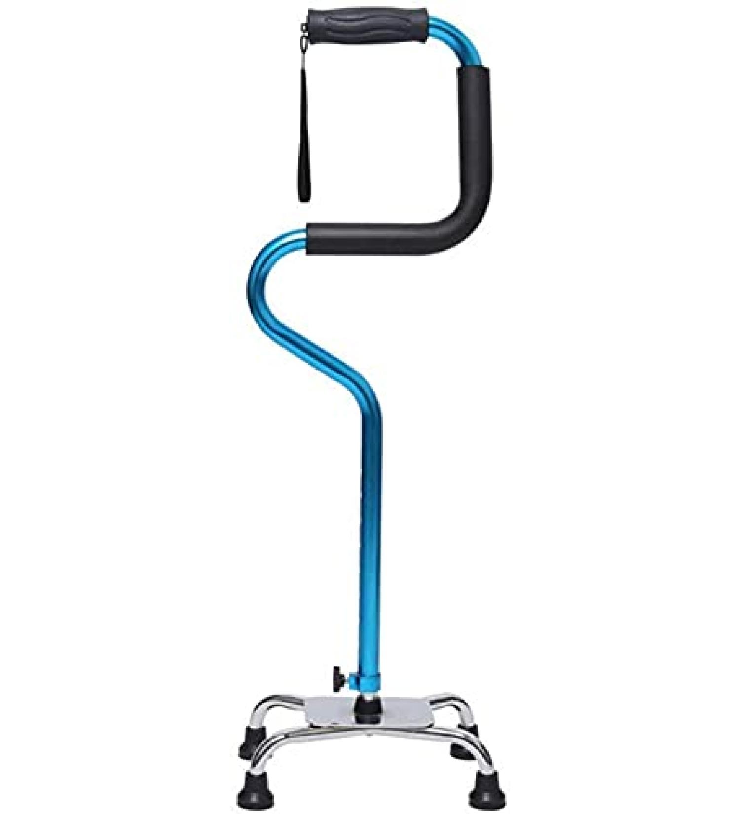 Old Man Walking Cane Four Feet Mu Turning Non-Slip Elderly Crutches Lightweight Folding Adjustable Aid Elegant - Buy Online on GoSupps.com
