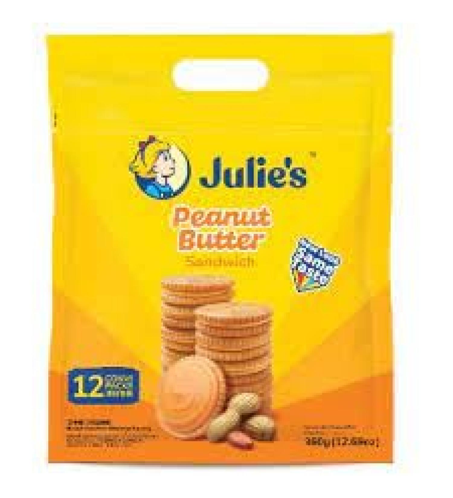 Julie's Peanut Butter Sandwich 360g x 1 pack (MY) - Buy Online on GoSupps.com