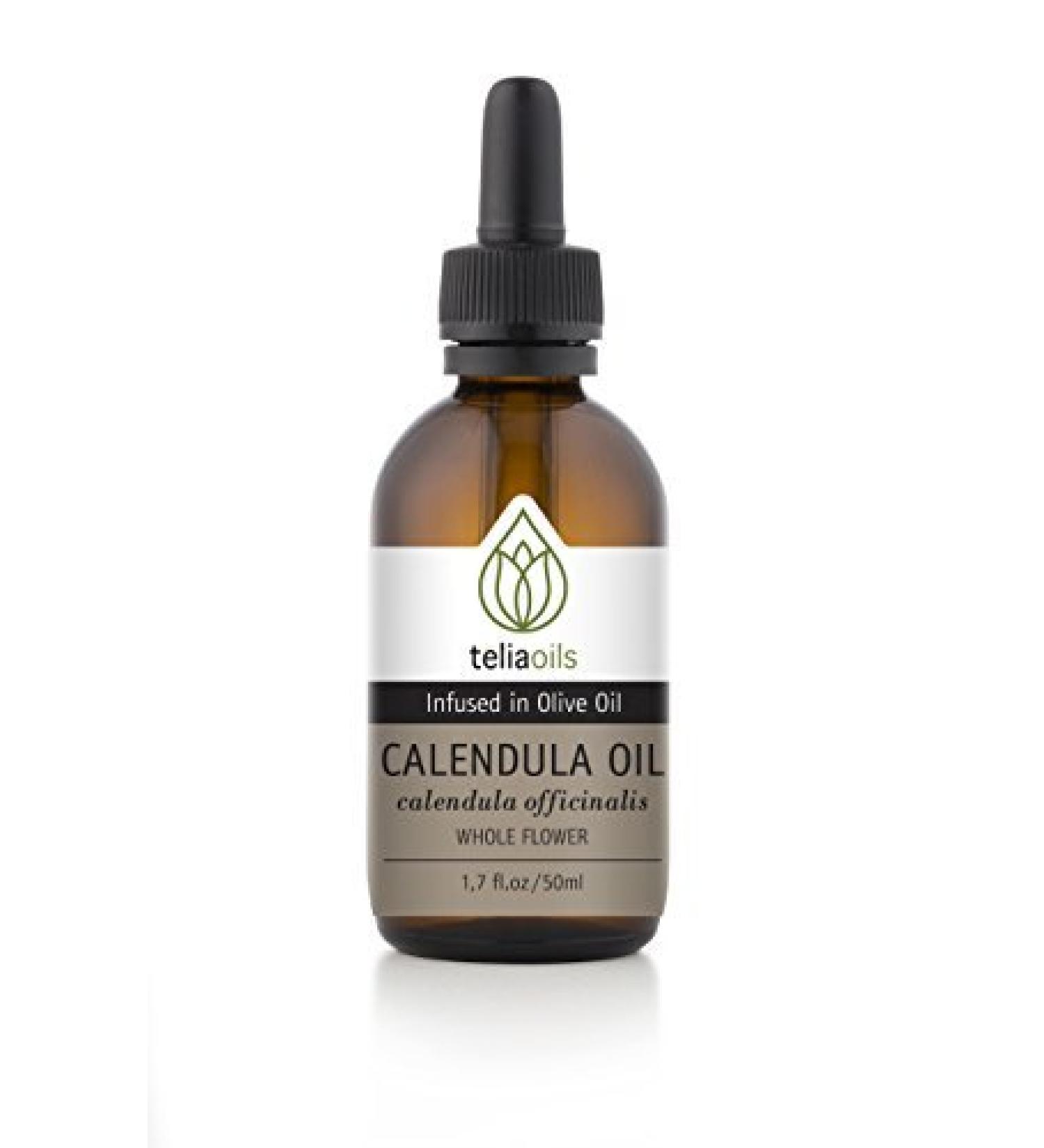Teliaoils Marigold (Calendula Officinalis) Infused Oil Extract (Macerated Oil) 1.7 Fl Oz - 50 Ml/a Powerful Skin oil- Gentle and Soothing for the Skin