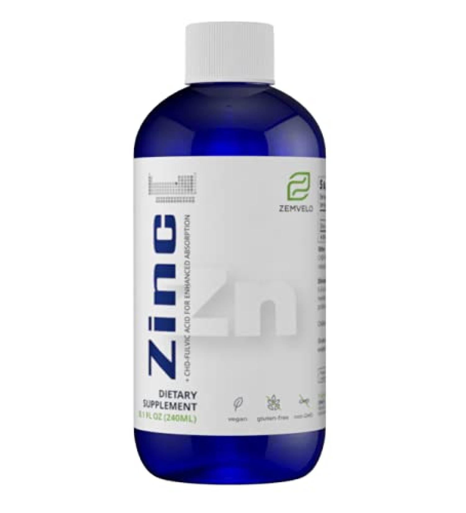 Premium Liquid Ionic Zinc - 96 Day Supply | Promotes Clear Skin, Energy, and Inflammatory Support - Buy Online on GoSupps.com