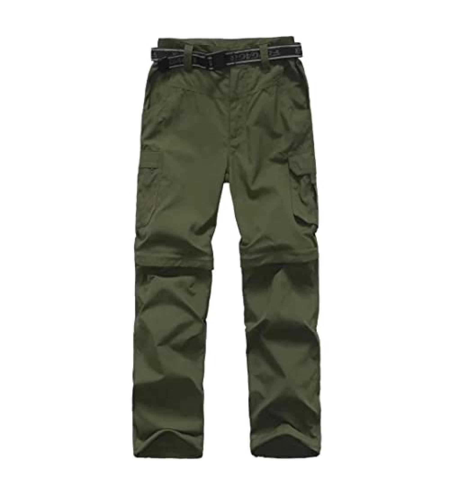 Anyanmoutn Boys' Outdoor Quick Dry Cargo Pants - Green | 18 Years - Buy Online on GoSupps.com