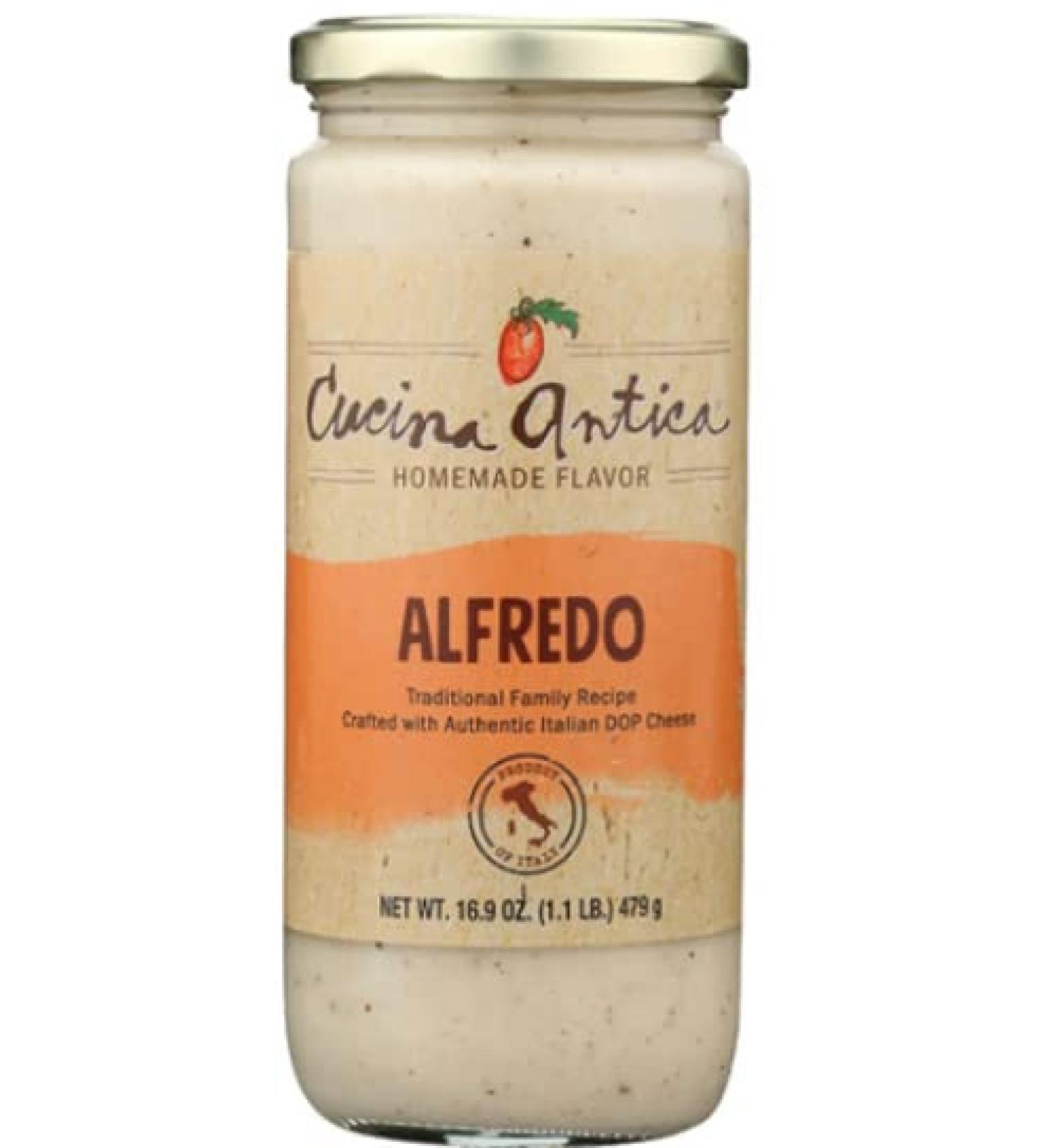 Cucina Antica Alfredo Sauce 16.9 oz - Gluten Free, Made in Italy, Keto Friendly (Pack of 3) - Buy Online on GoSupps.com