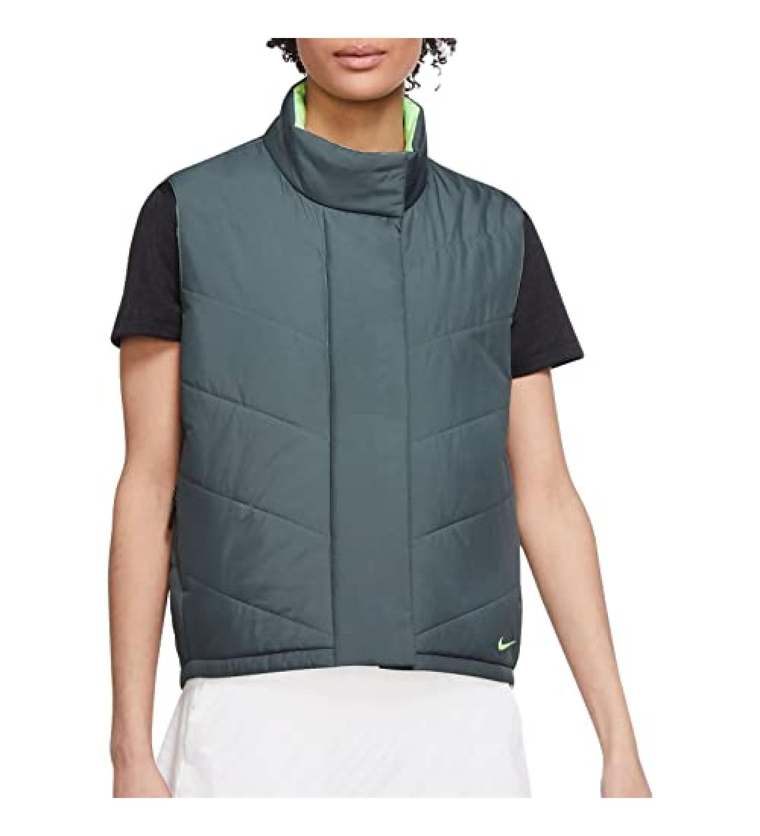Nike Women's Therma Fit Repel Reversible Vest X-Large Hasta/Lime Glow - Stylish and Versatile Outdoor Wear - Buy Online on GoSupps.com