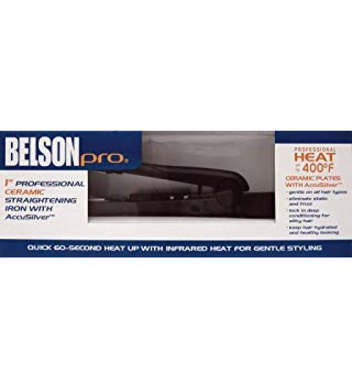 Belson Pro Ceramic Flat Iron 1"
