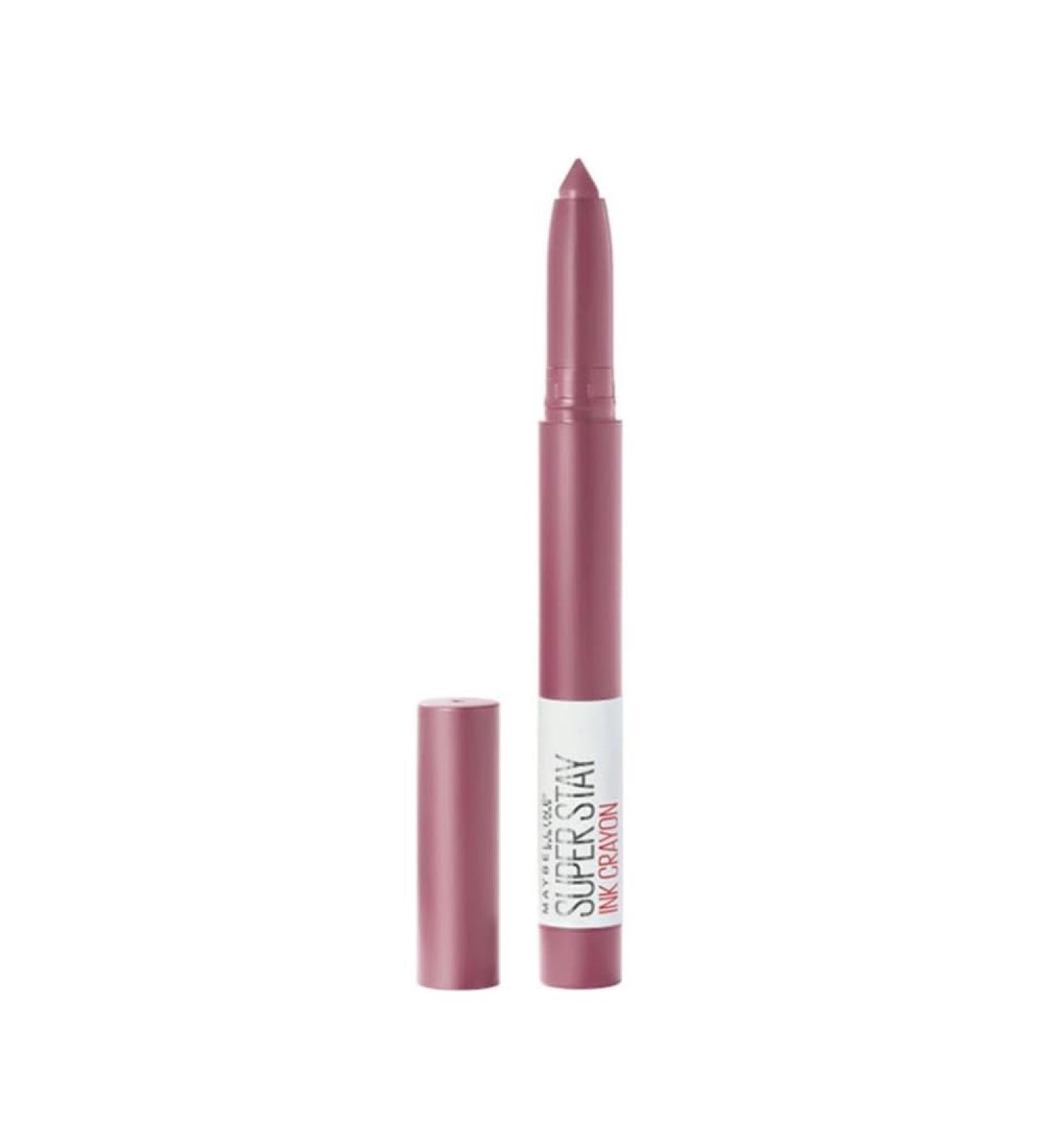 Maybelline New York Lipstick Super Stay Ink Crayon Matte and Long-lasting No. 25 Stay Exceptional 1.5 g
