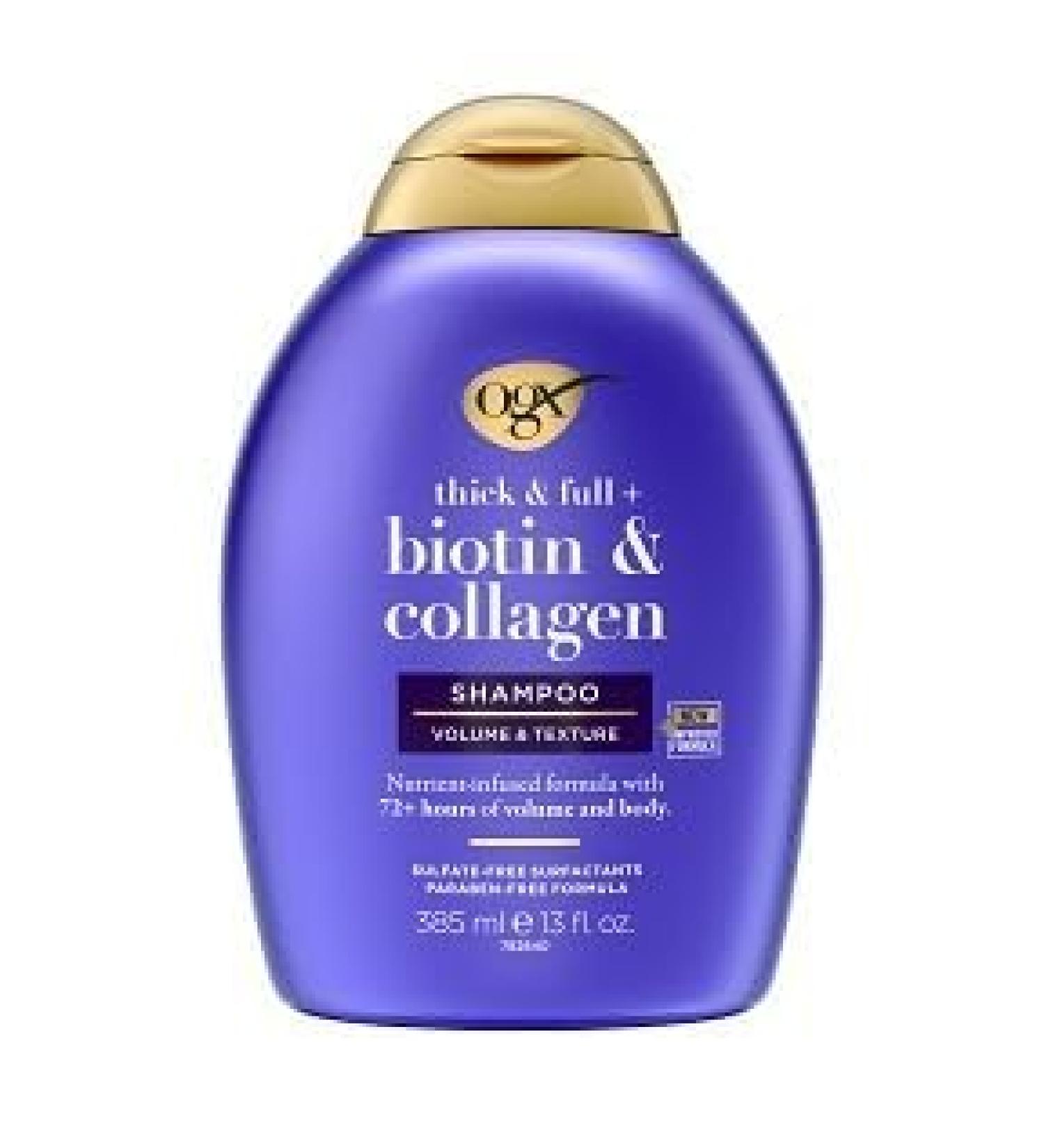 OGX Thick & Full Biotin & Collagen Volumizing Shampoo - 13 fl. oz | Best Hair Volume & Thickness Solution - Buy Online on GoSupps.com