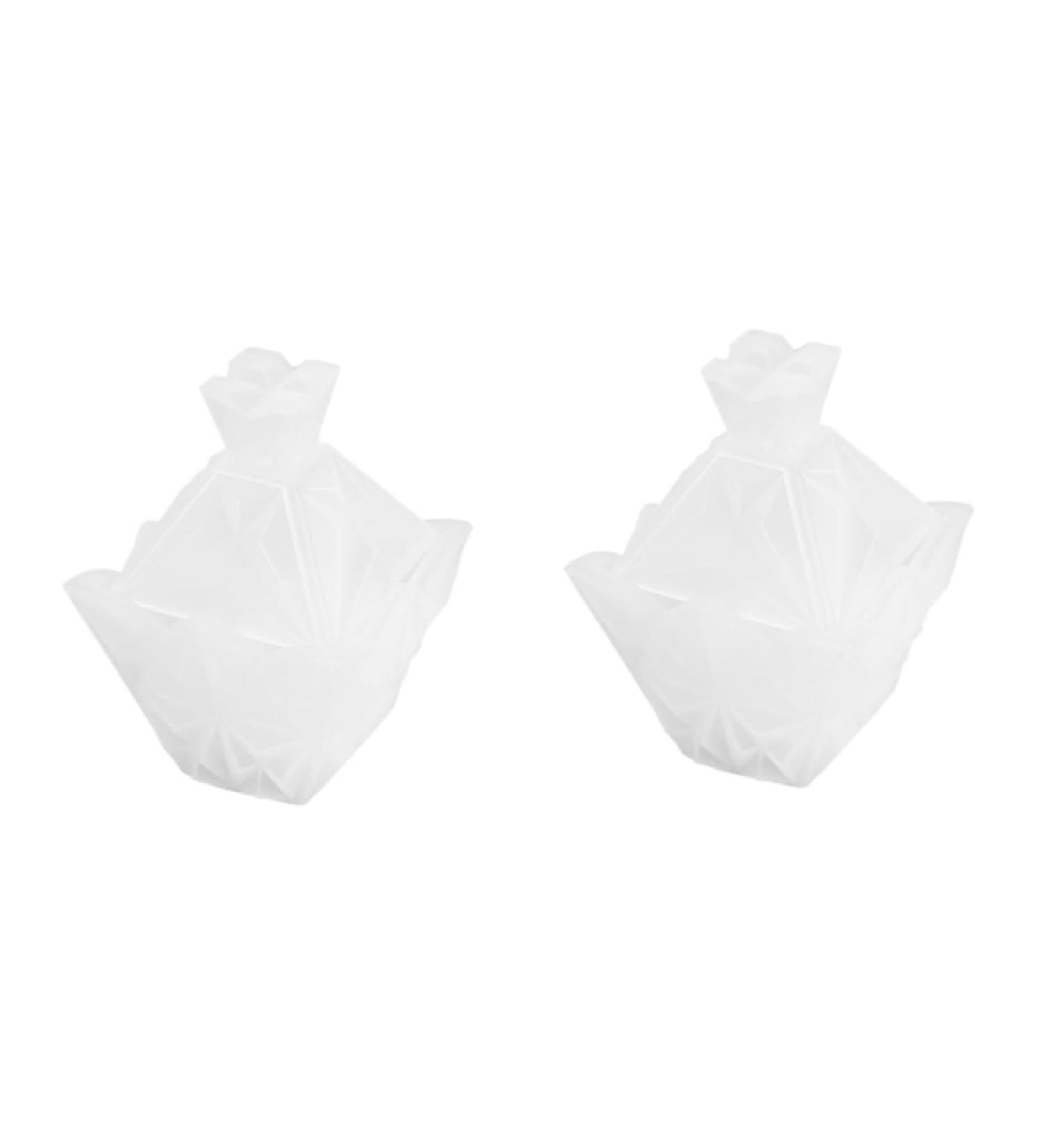 NUOBESTY 2pcs Epoxy Resin Diy Resin Epoxy Mold Silicone Jewelry Storage Container Storage Box Box Manual Whitex2pcs 8.5x7x12.3cmx2pcs - Buy Online on GoSupps.com