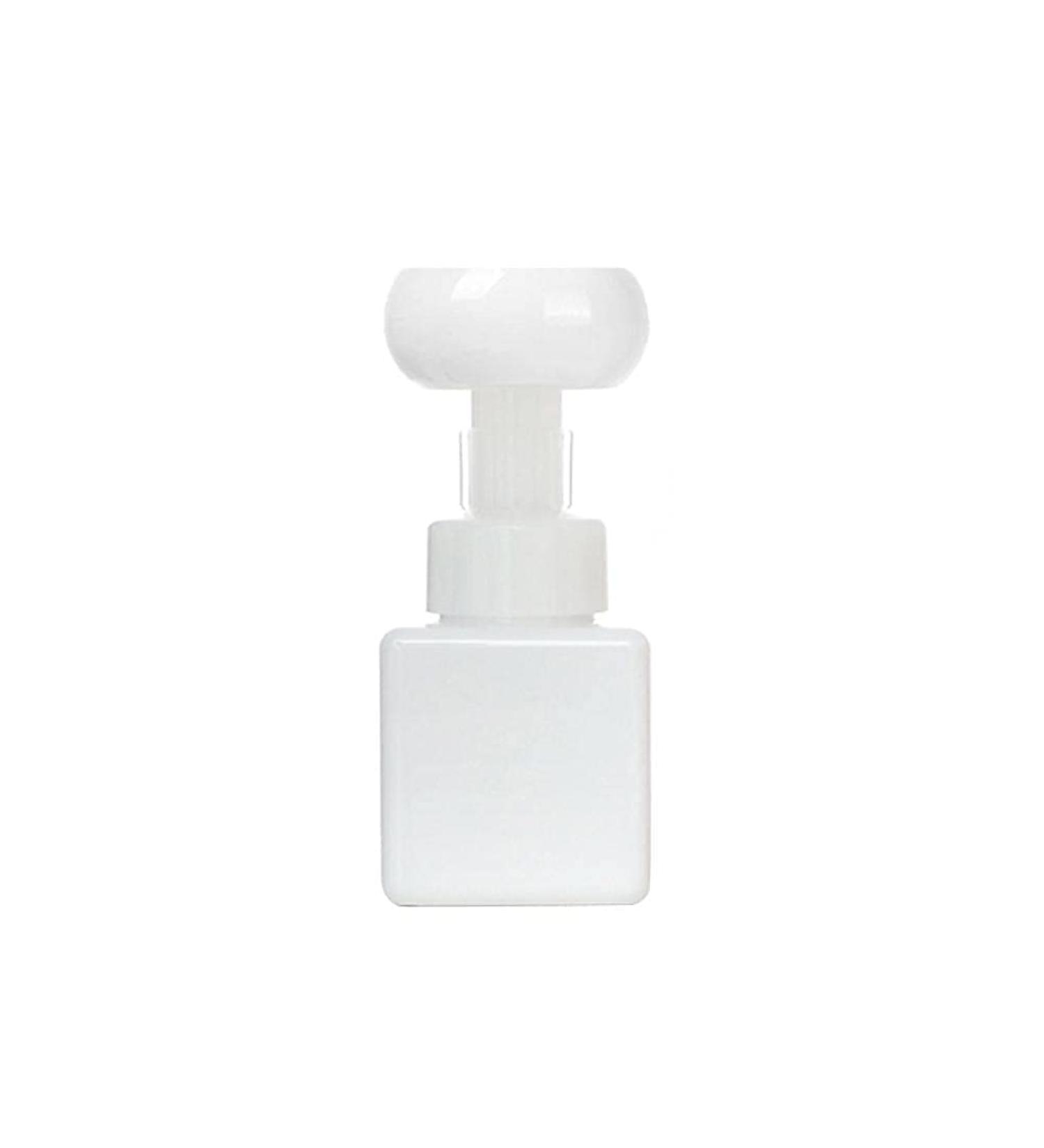 AADEE 250ml Flower-Shaped Foaming Bottle Creative Flower Shape Plastic Press Bubble Soap Dispenser Suitable for Most Canned Liquids in Daily Life Such As Shampoo Shower Gel Hand Soap Etc White M - Buy Online on GoSupps.com
