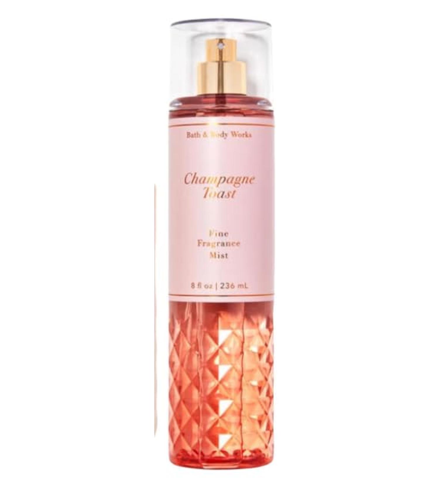 Bath And Body Works Fine Fragrance Mist (Champagne Toast 8 oz 2pk) Champagne Toast 8 1 Count (Pack of 1)