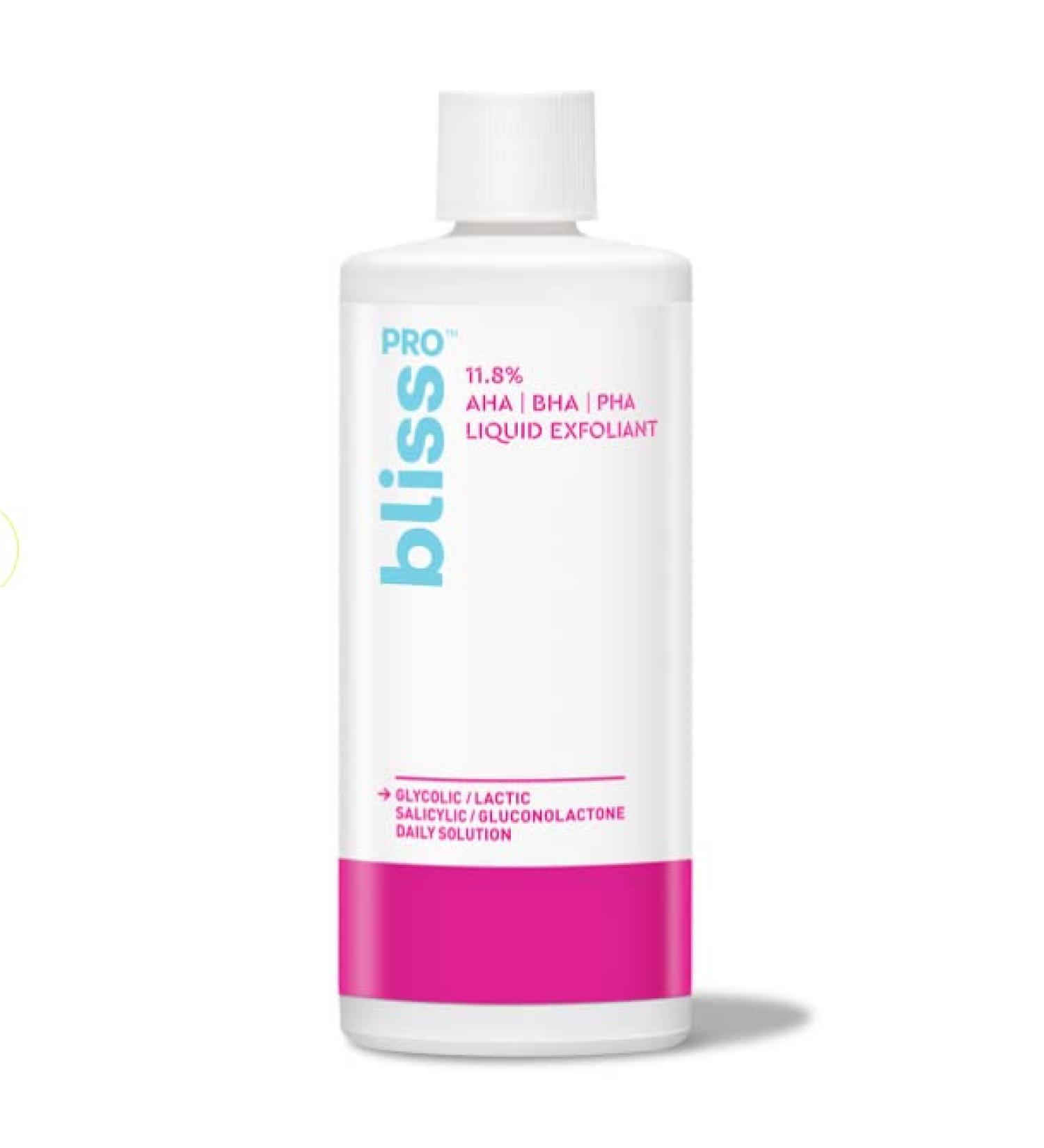 Bliss Pro AHA BHA PHA Liquid Exfoliant 4 fl oz - Fragrance-Free Moisturizing Anti-Aging Firming - International Shipping Available - Buy Online on GoSupps.com