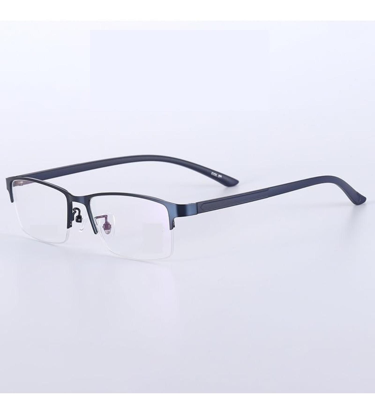 Zhuyiqz Semi-Frame Reading Glasses | Anti-UV & Blue Light Protection | New +300 Presbyopia Glasses - Blue Color - Buy Online on GoSupps.com