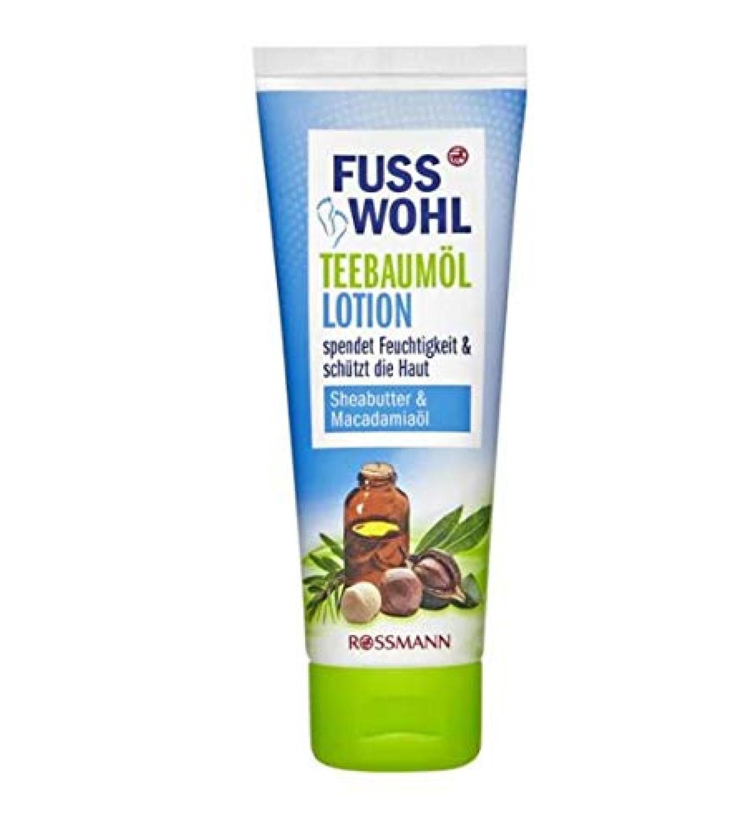 Tea Tree Oil Lotion - Foot Care - Moisturizes & Protects the Skin - With Shea Butter and Macadamia Oil - 75 ml