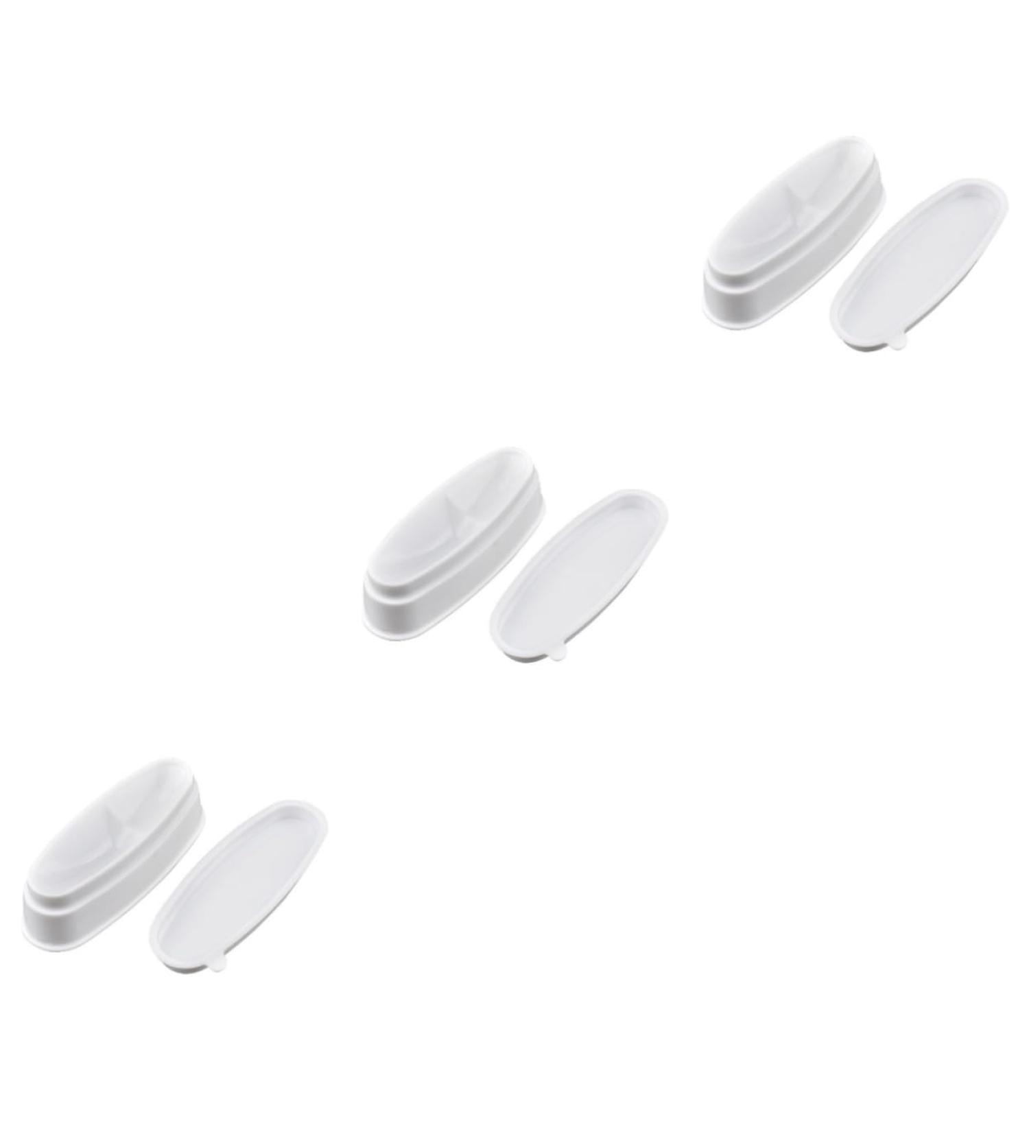 Healeved 3pi ces Coffret De Fran ais Conteneur De Pour Manucure Outil De Nail Art Pratique Blanc - Buy Online on GoSupps.com