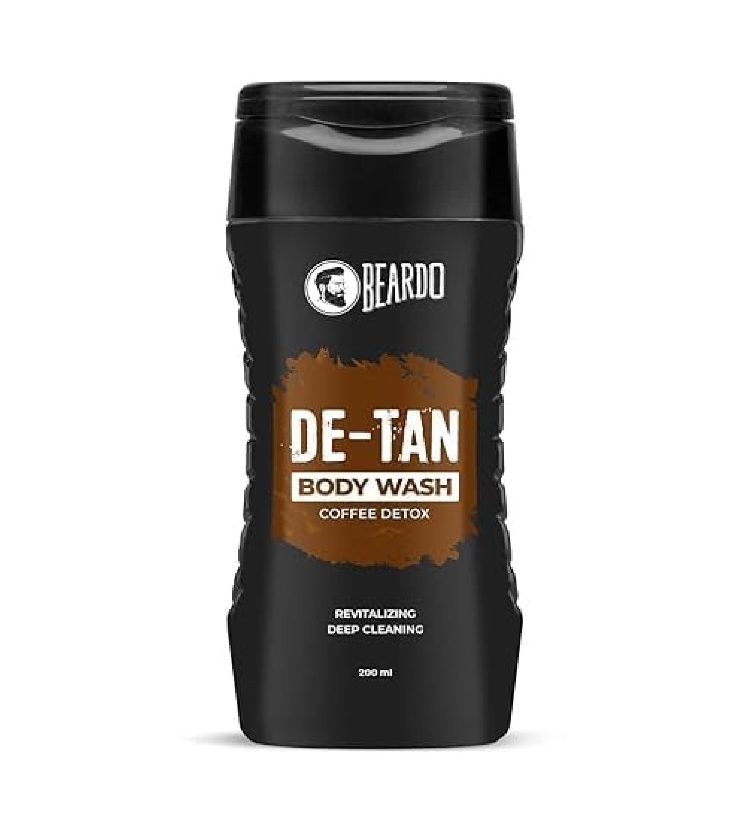 Bear_do De-Tan Body Wash for Men - 200ml Tan Removal & Caffeine Infused Cleanser with Coffee & Aloe Extracts - Refreshing Body & Face Wash - Buy Online on GoSupps.com