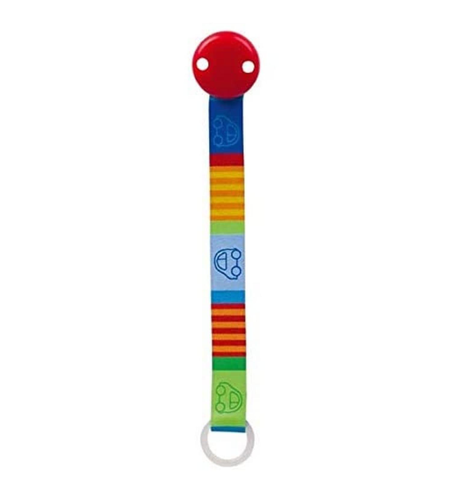 Heimess 764640 Pacifier chain "Car" multi-coloured