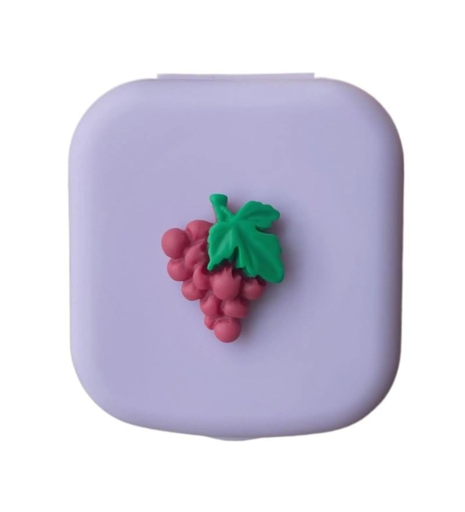 Shop Kchycv Purple Grape Sweet Contact Lens Etui - Portable Eye Care Set & Organizer for Women - Buy Online on GoSupps.com