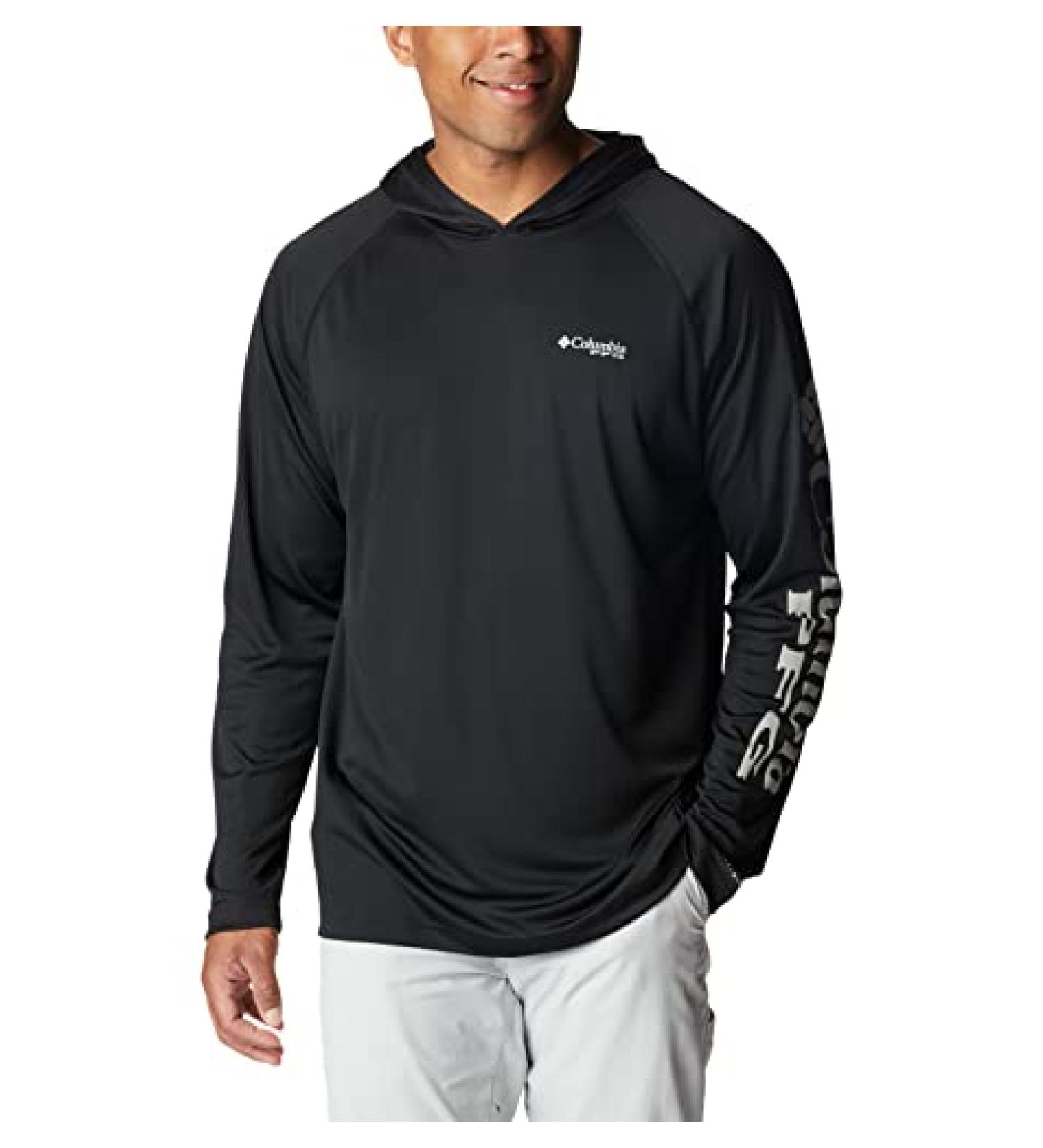 Columbia Men's Terminal Tackle Hoodie - Black/Cool Grey Logo 3X - Buy Online on GoSupps.com