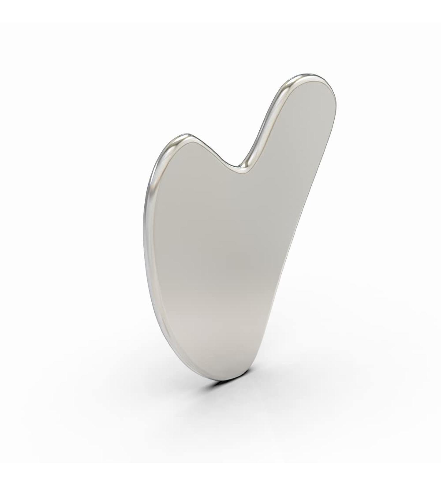 DEAYOKA Gua Sha Tool - Traditional Asian Beauty Secret for Skin Rejuvenation in Silver - Buy Online on GoSupps.com