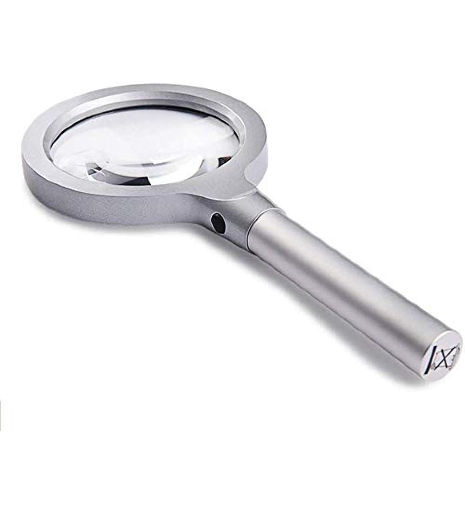 Magnifying Glasses Vision aids Magnifying Glass Handheld 10 Times Magnifying Glass with led Light Old Man Reading Stationery Office Supplies 1PCS Better Life - Buy Online on GoSupps.com