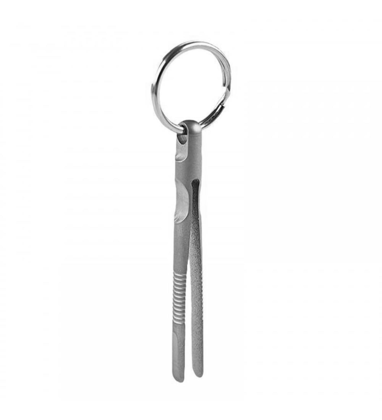 Premium Titanium Tweezers - Mini Survival & Portable Non-Slip Tweezers for Camping Hiking & Daily Use - Buy Online on GoSupps.com