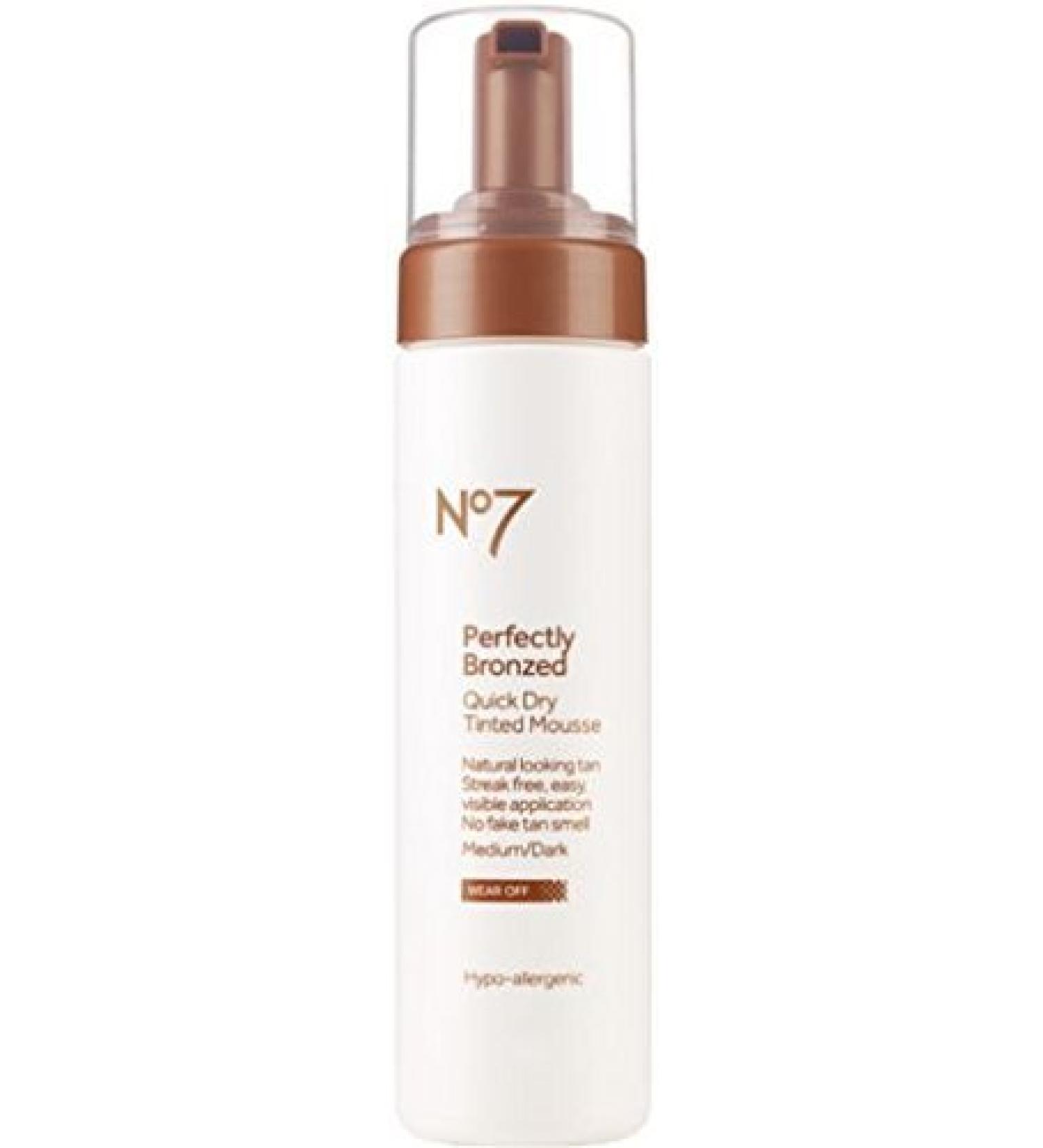 No7 Boots Perfectly Bronzed Self Tan Quick Dry Tinted Lotion Medium/dark 200ml by No7
