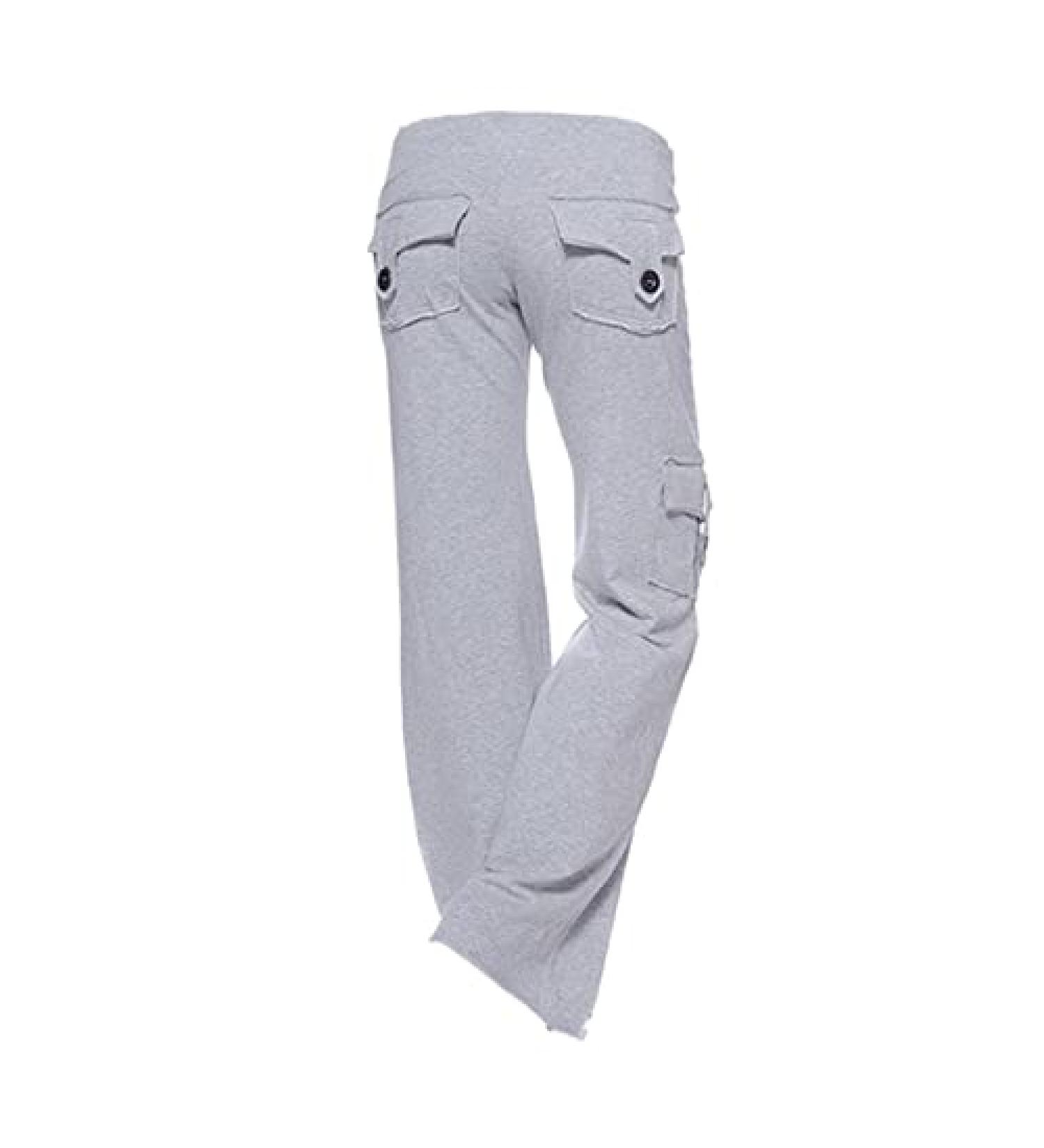 Feancey Women's Tactical Cargo Pants Low Rise Wide Leg Stretch 4X-Large - Gray - Buy Online on GoSupps.com